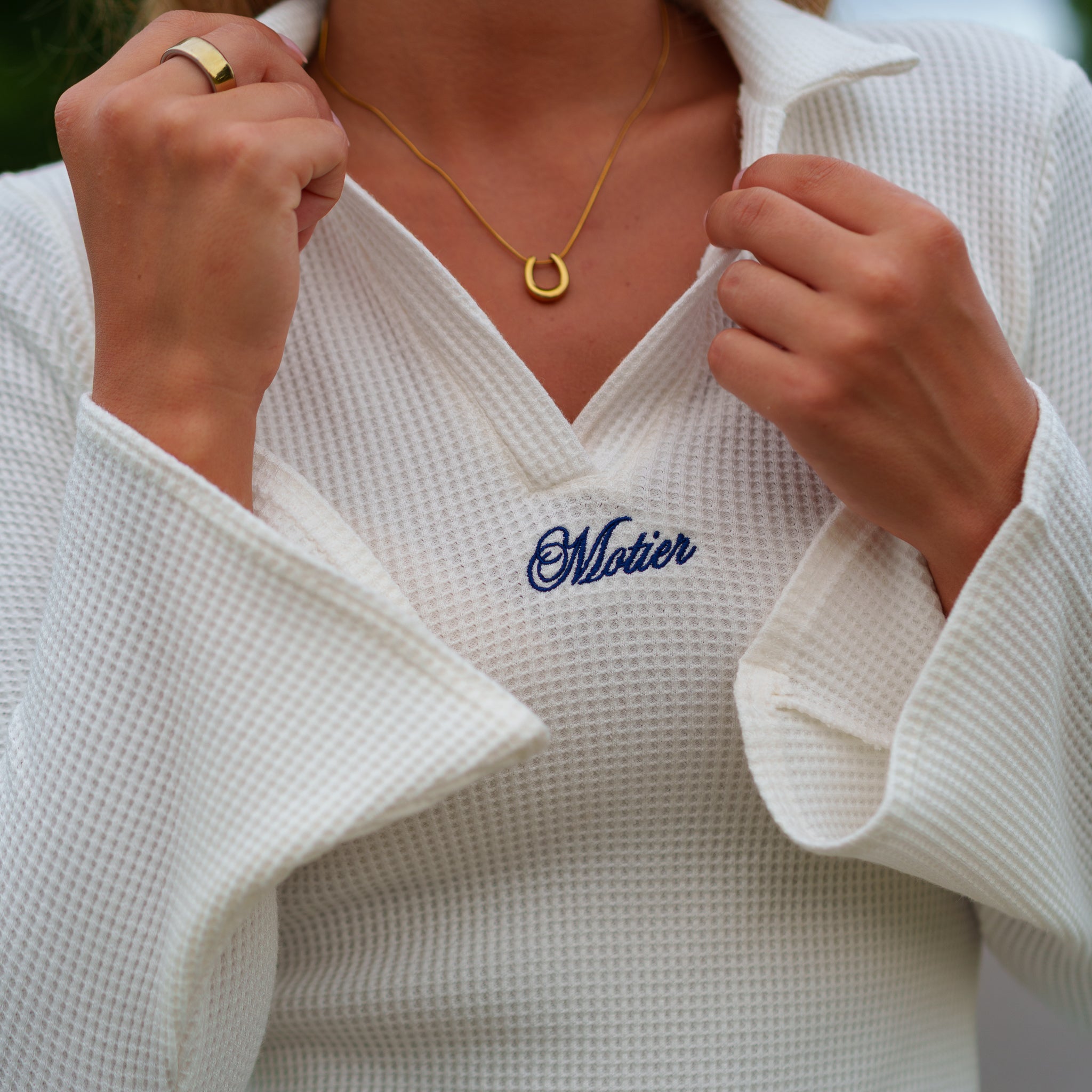 Motier Resort Knit Dress (Cream) - Motier Lafayette