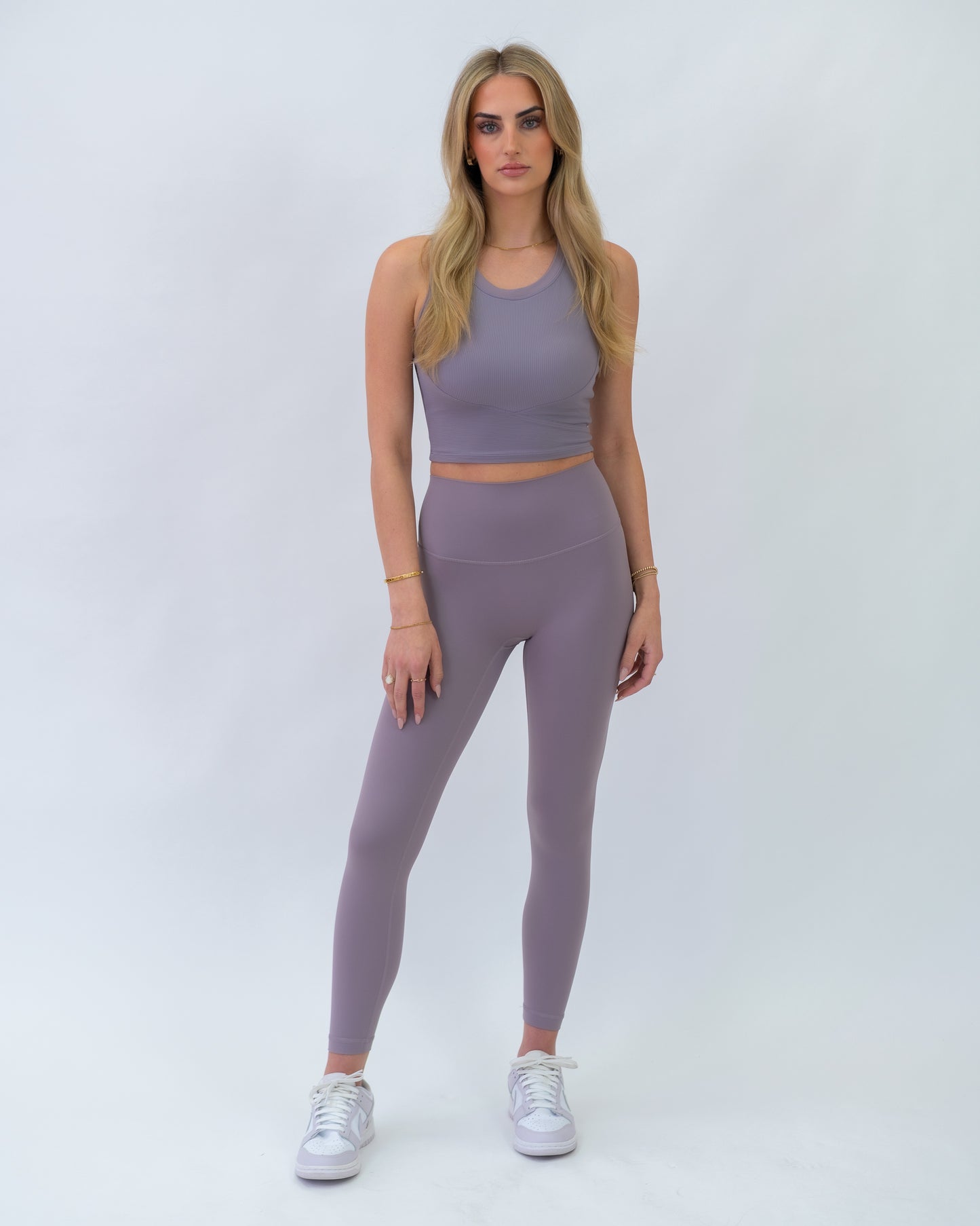 The Empower Highwaist Leggings (Plum) - Motier Lafayette