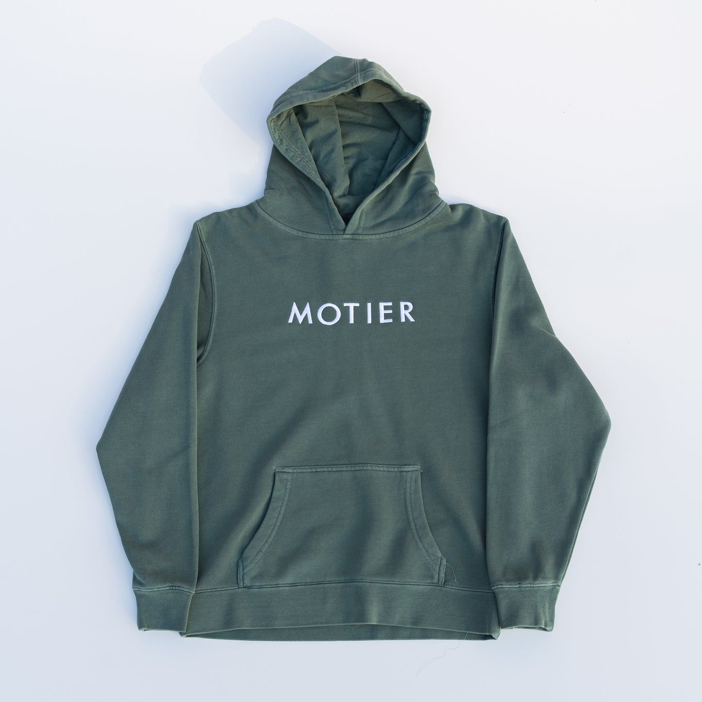 The Youth Spaced Logo Hoodie (Pine) - Motier Lafayette