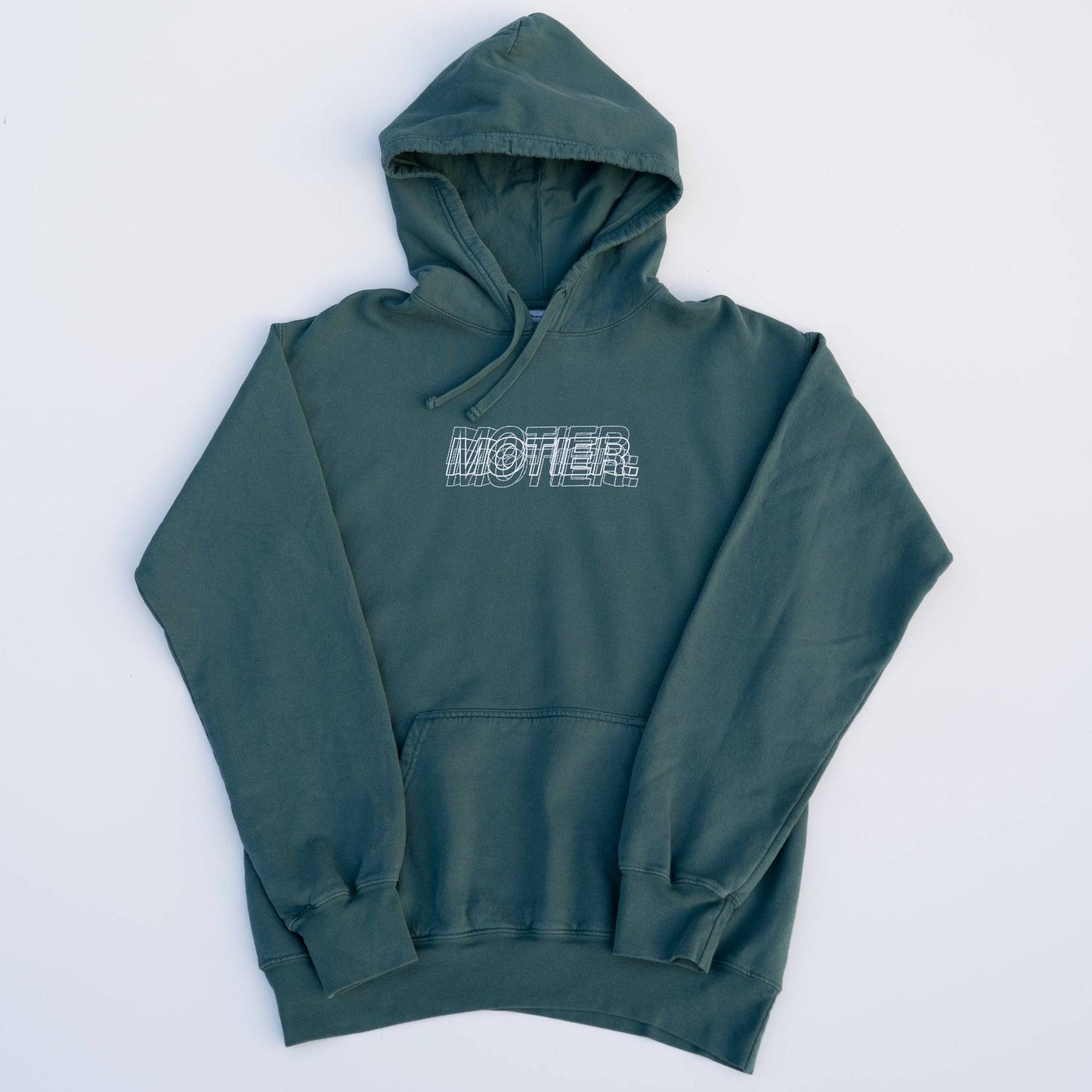 3D Motier Pigment Dyed Hoodie (Atlantic Green)