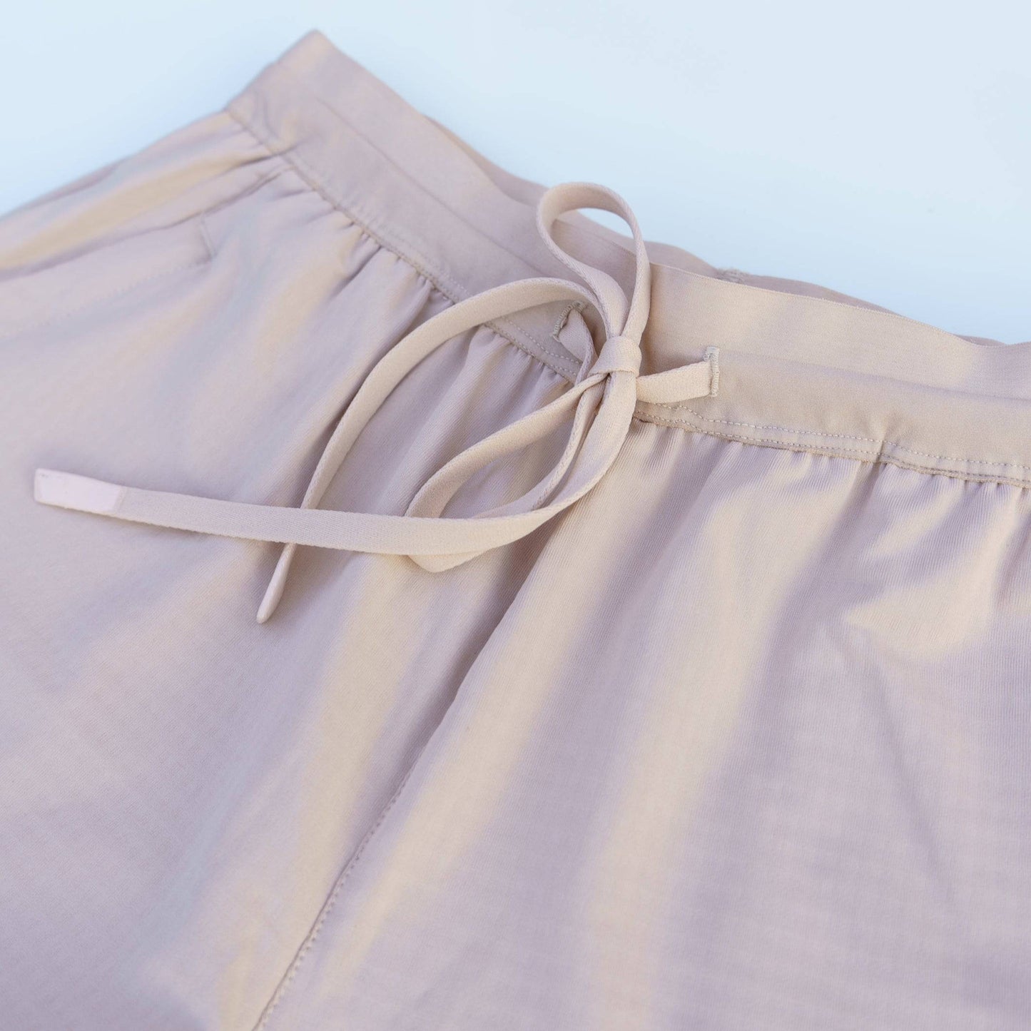 Textured Knit Active Shorts (Stone)