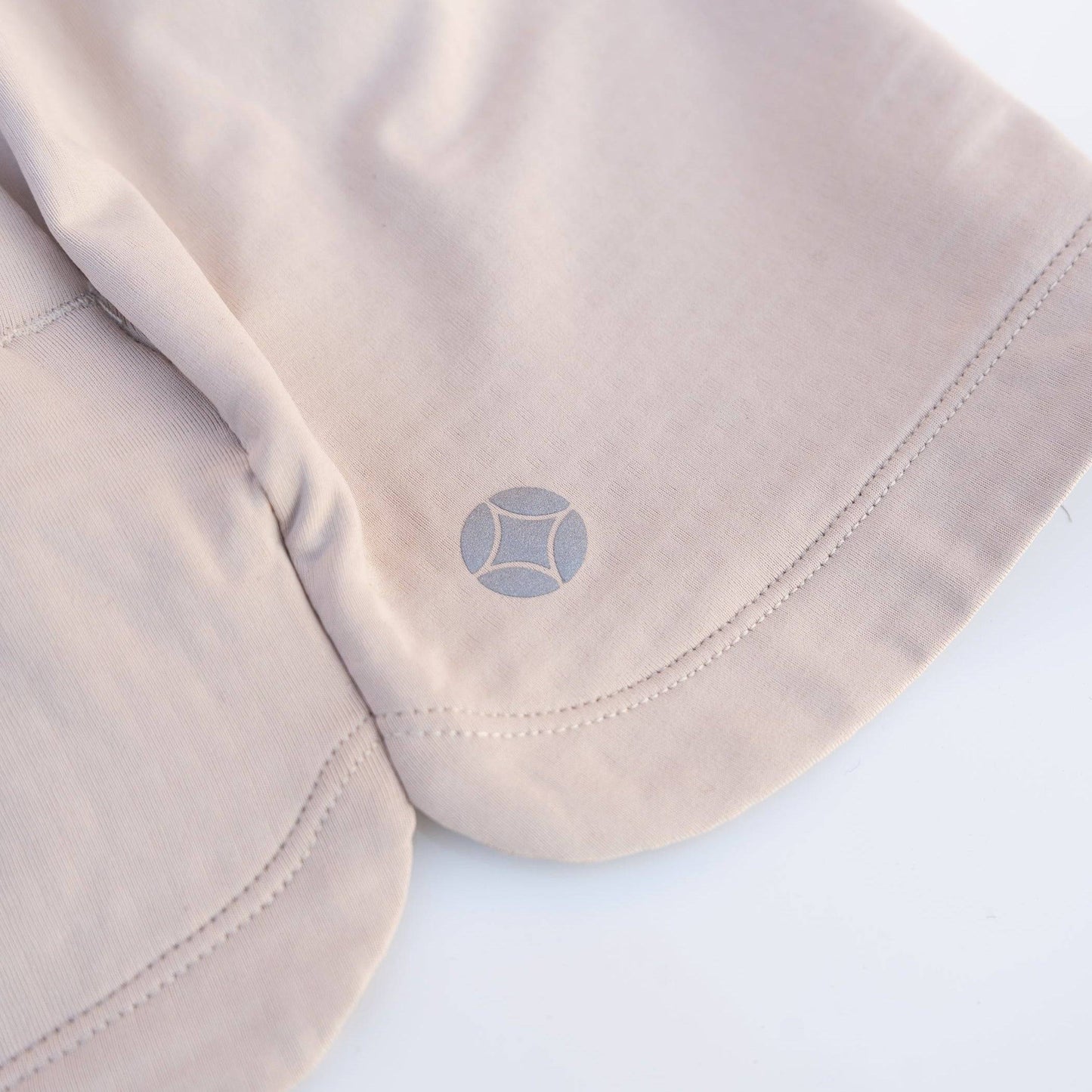 Textured Knit Active Shorts (Stone)