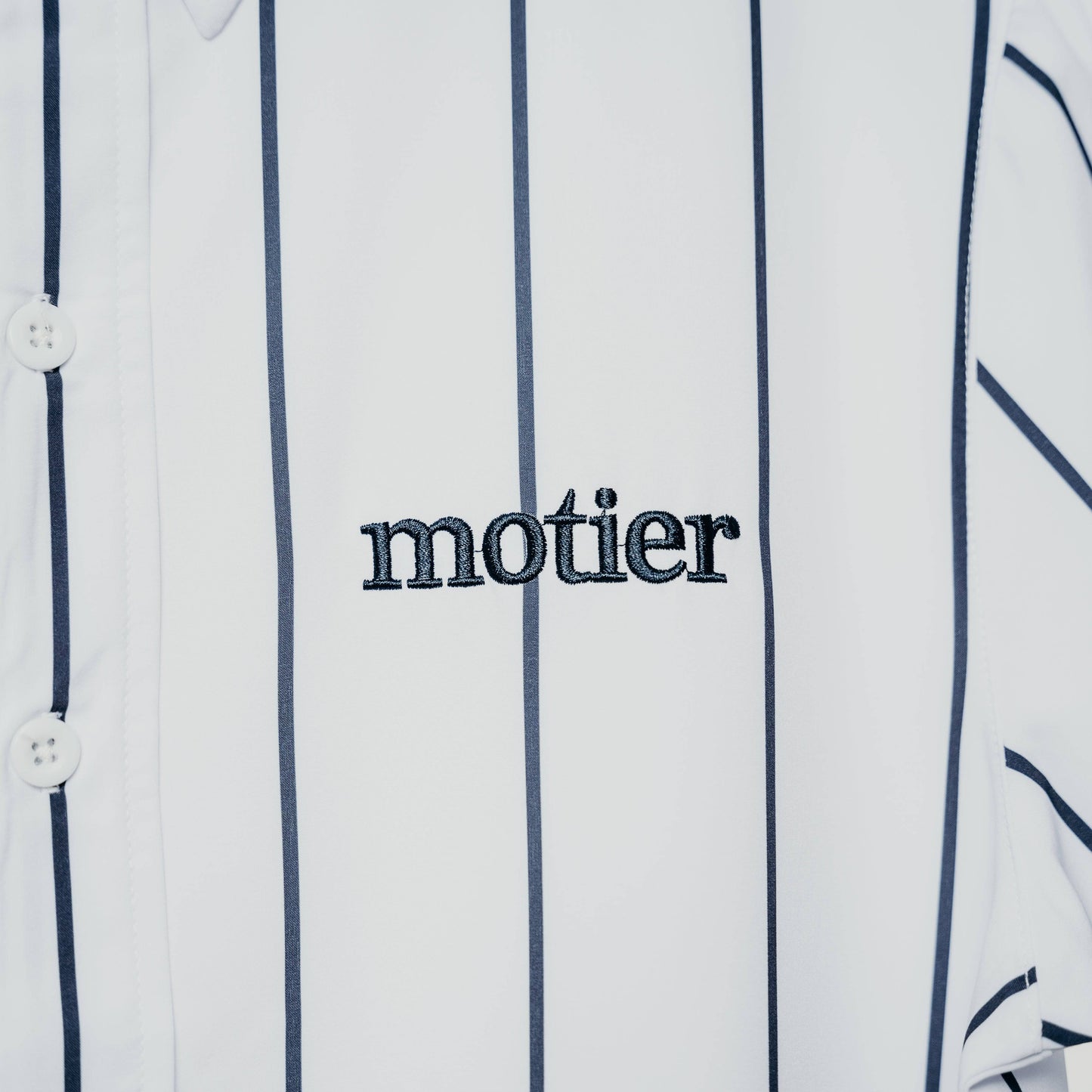 The Motier Pinstripe Button Down (White)