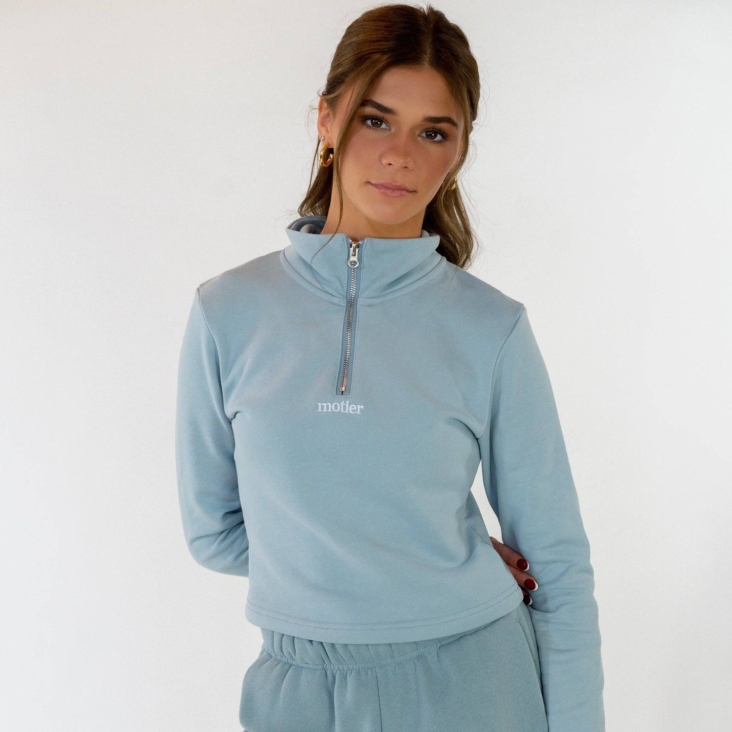 The Alexandre Quarter Zip (Sky Blue)