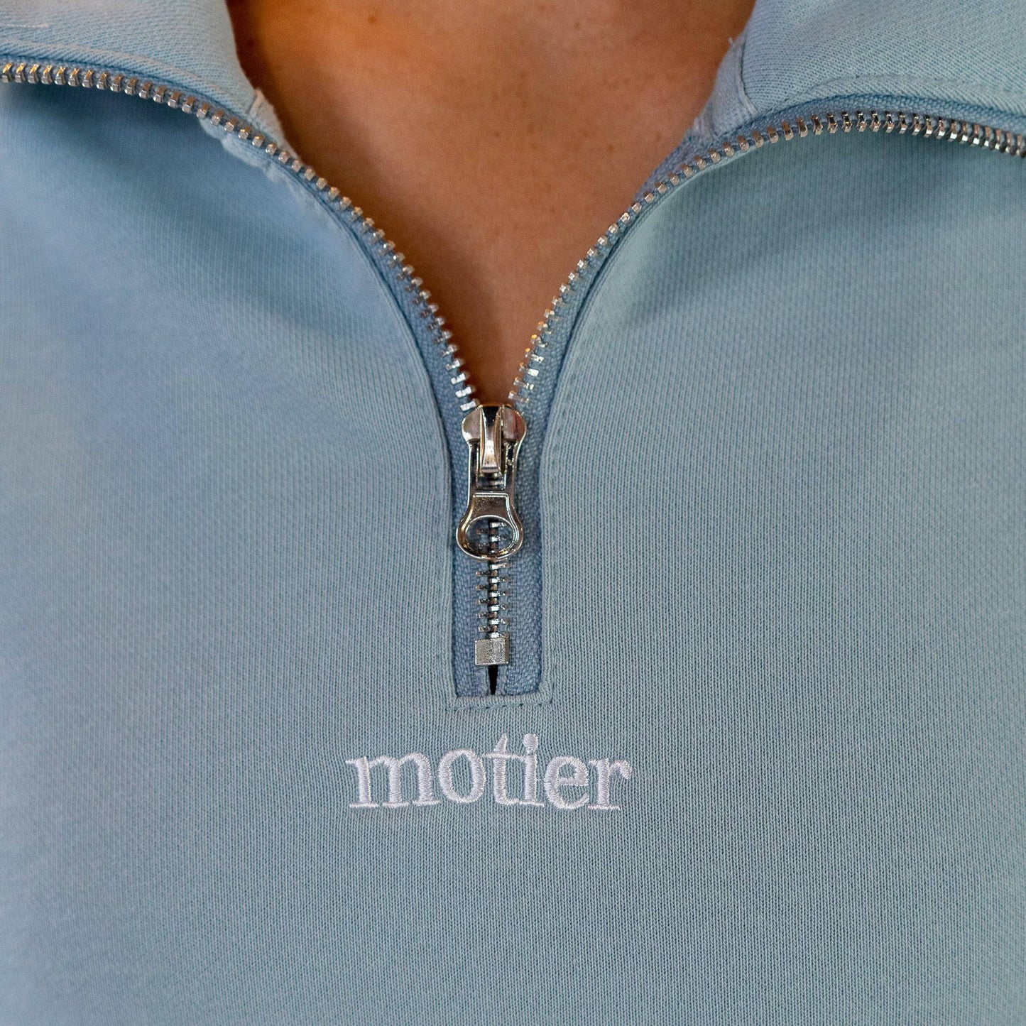 The Alexandre Quarter Zip (Sky Blue)