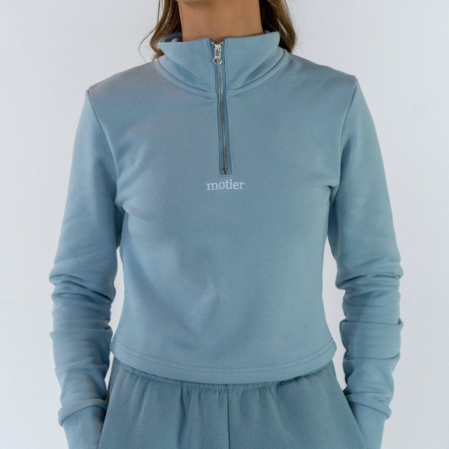 The Alexandre Quarter Zip (Sky Blue)