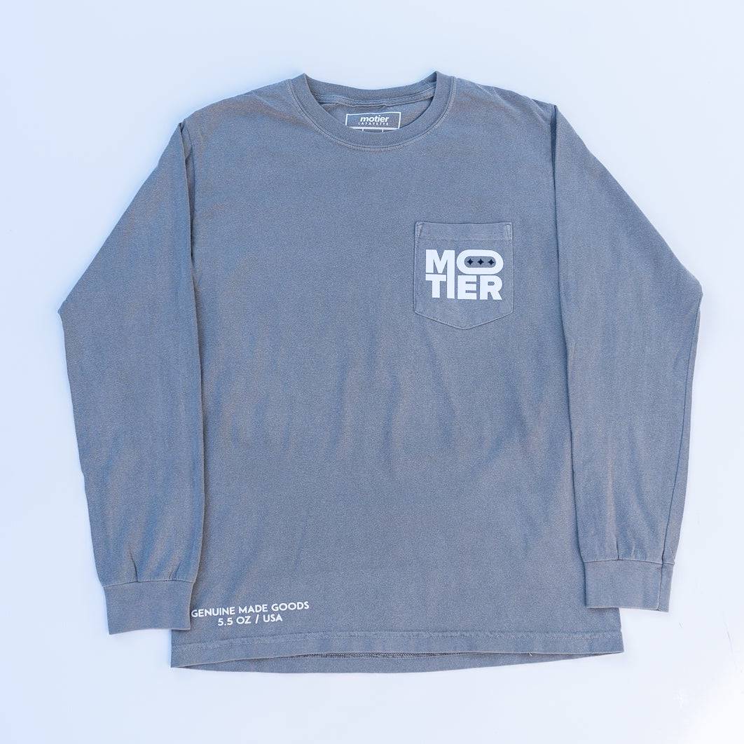 Anniversary L/S Pocket Tee (Grey)