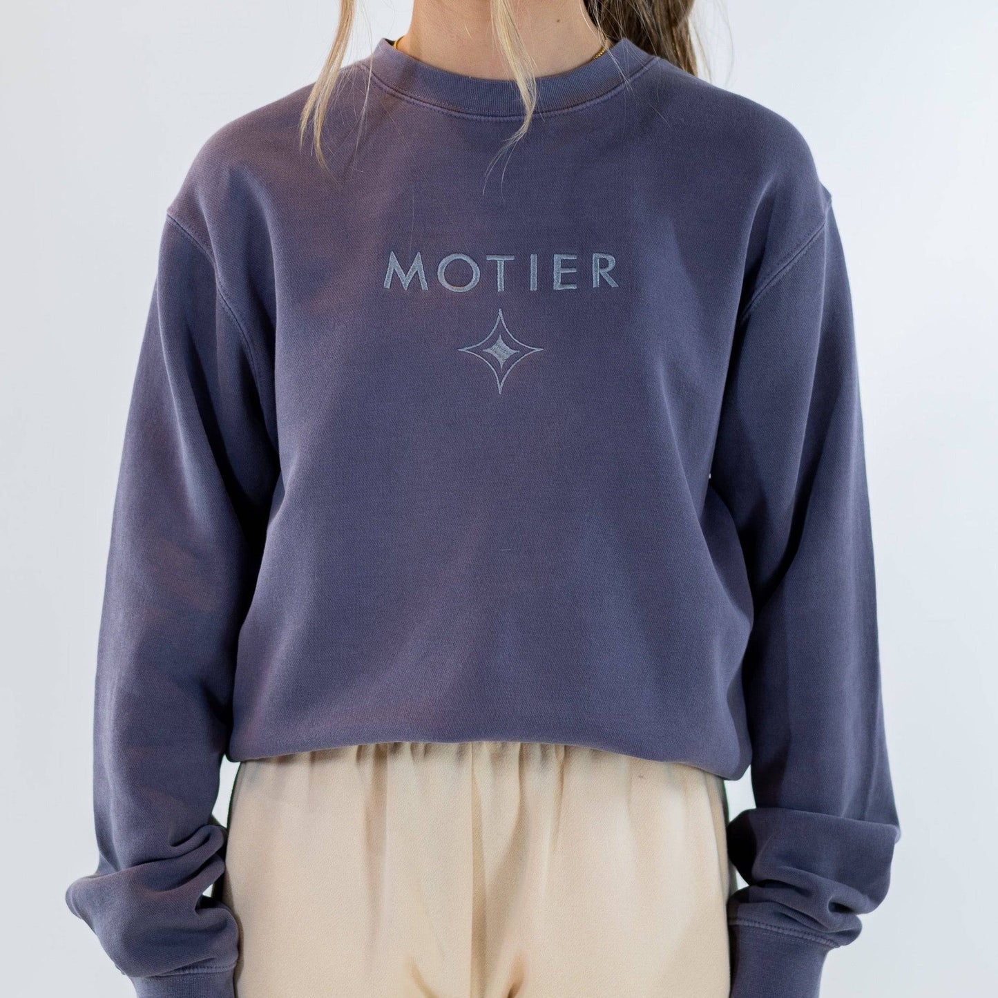 Astroid Pigment Dyed Crewneck (Moonstone)