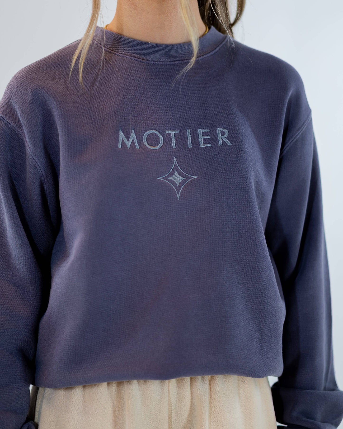 Astroid Pigment Dyed Crewneck (Moonstone)
