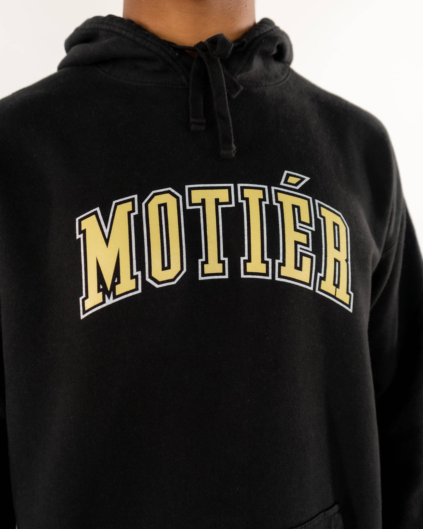 University Logo Pigment Dyed Hoodie (Black)