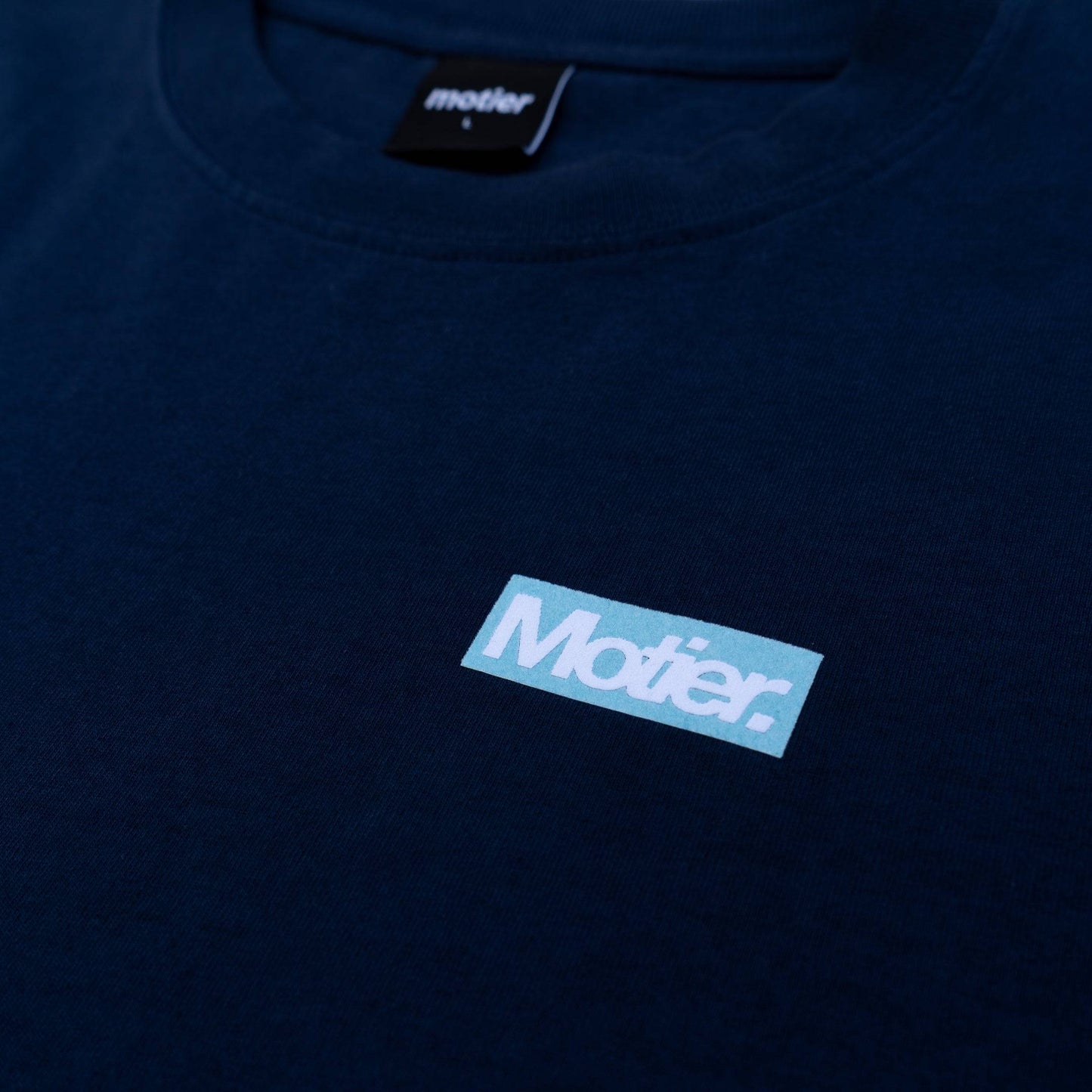 Box Logo Luxe Tee (Navy)