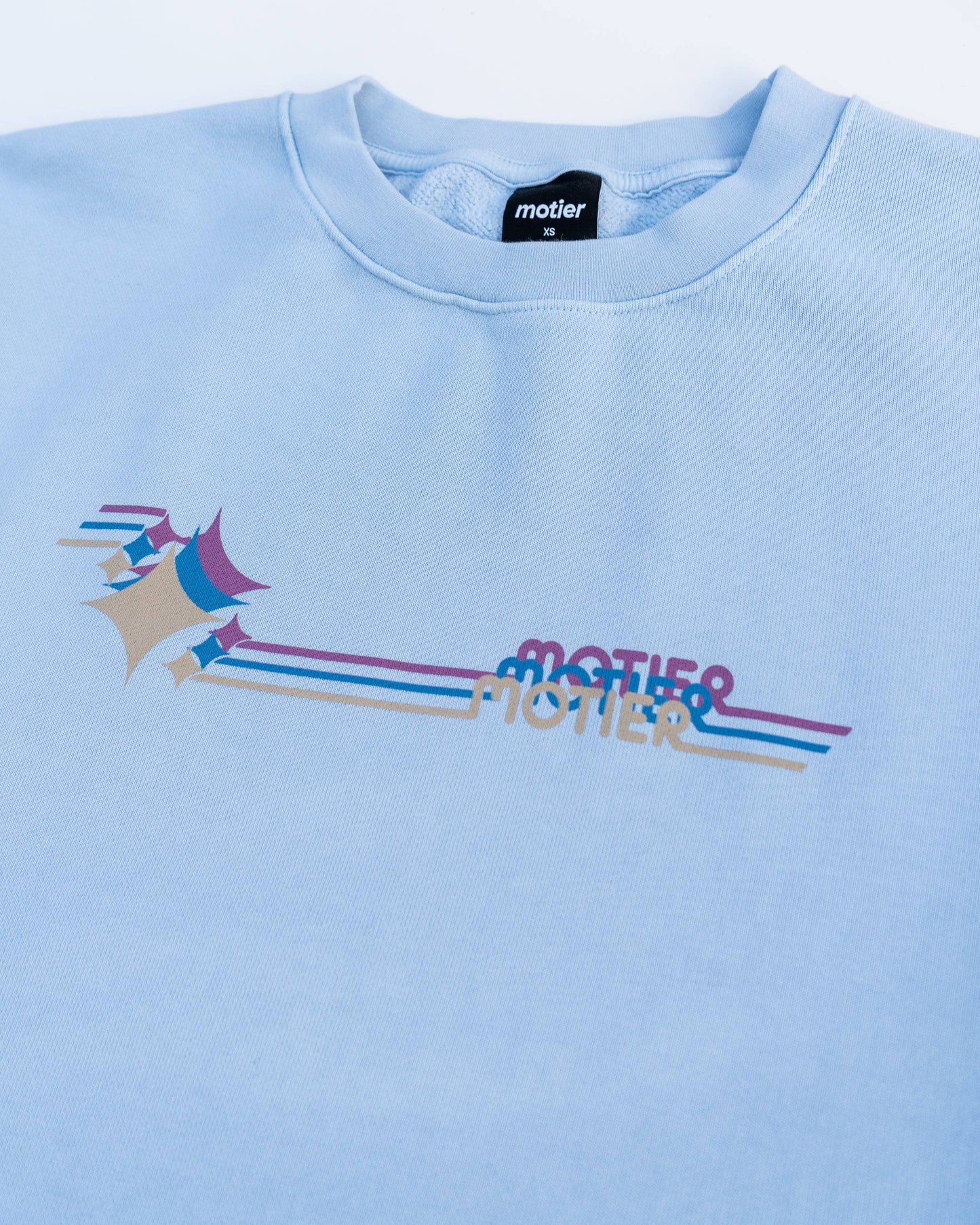 The Boogie Nights Luxe Crewneck (Sky Blue)