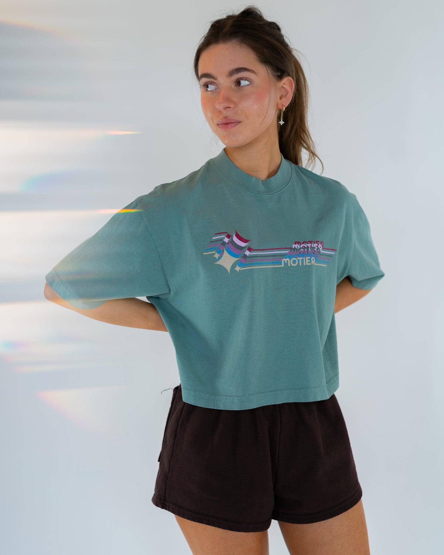 Motier Women Boogie Nights Luxe Crop (Stormy Sea)