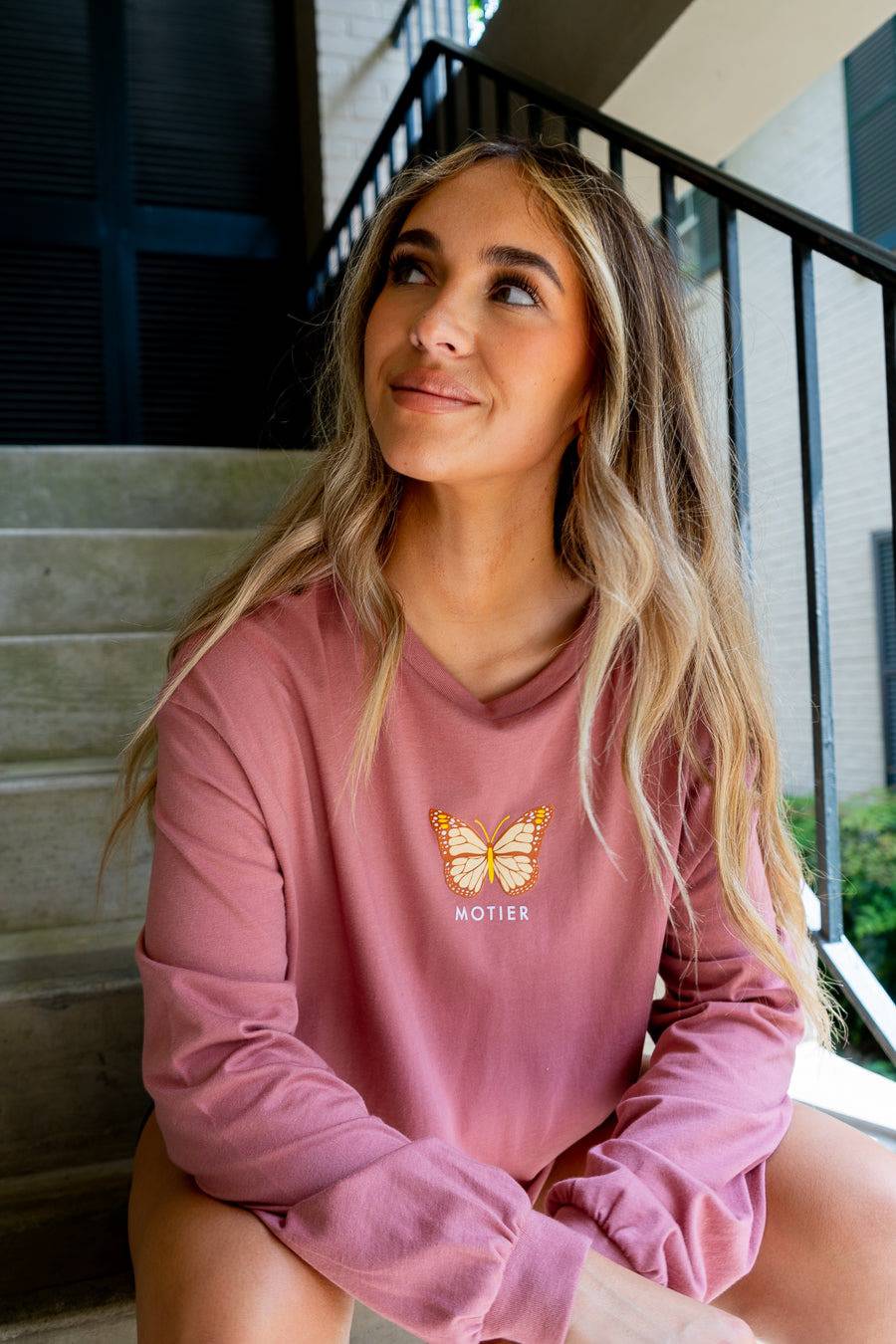 Butterfly Crop L/S (Mauve)