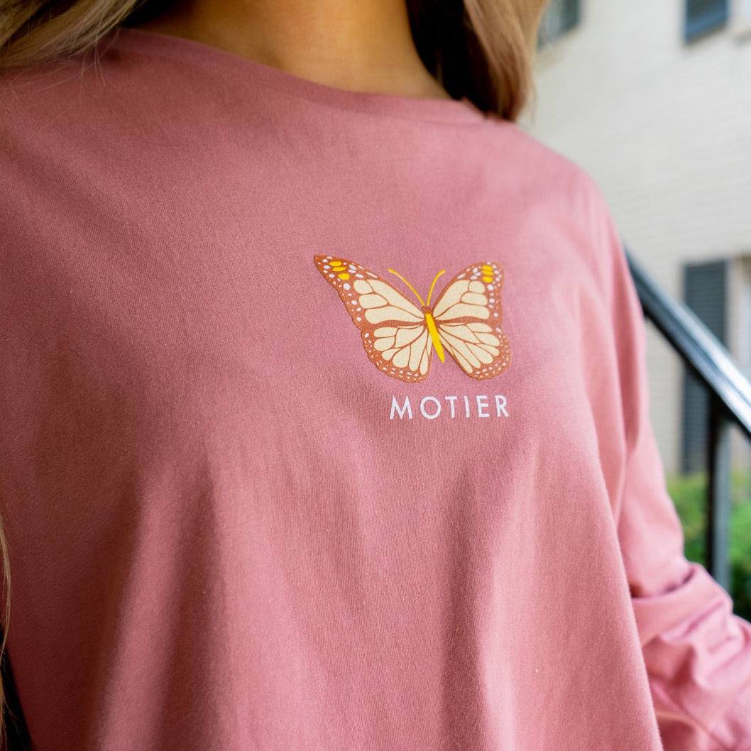 Butterfly Crop L/S (Mauve)