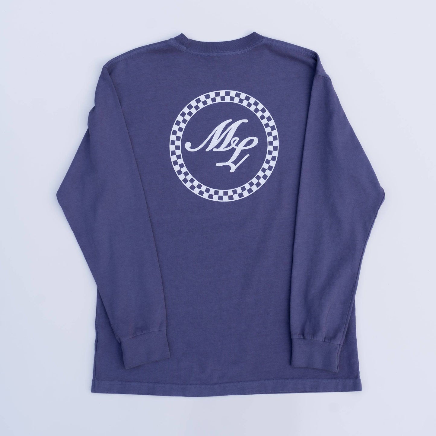 ML Checkered Luxe L/S Tee (Grey Blue)