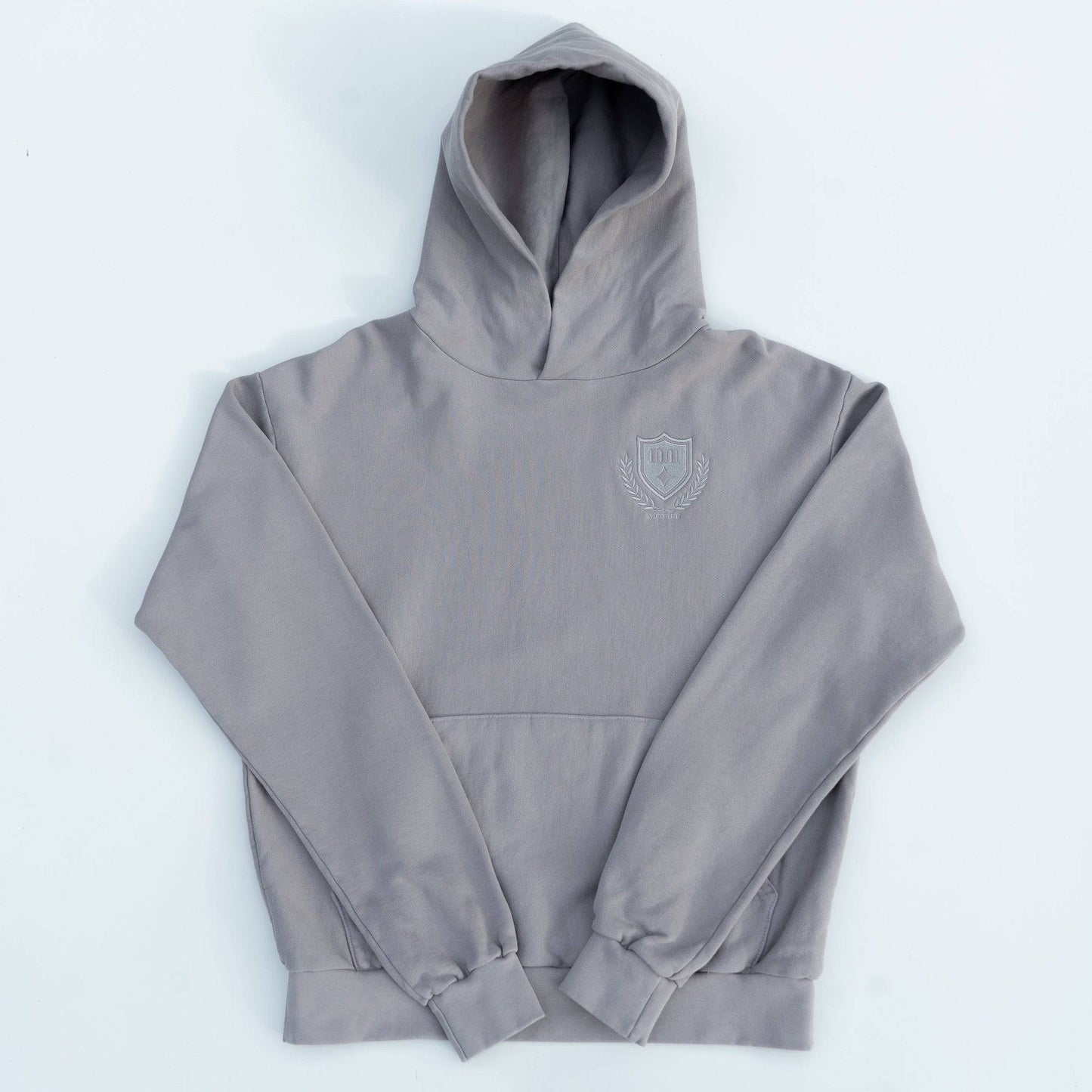 Elegant Crest Luxe Hoodie (Satellite)