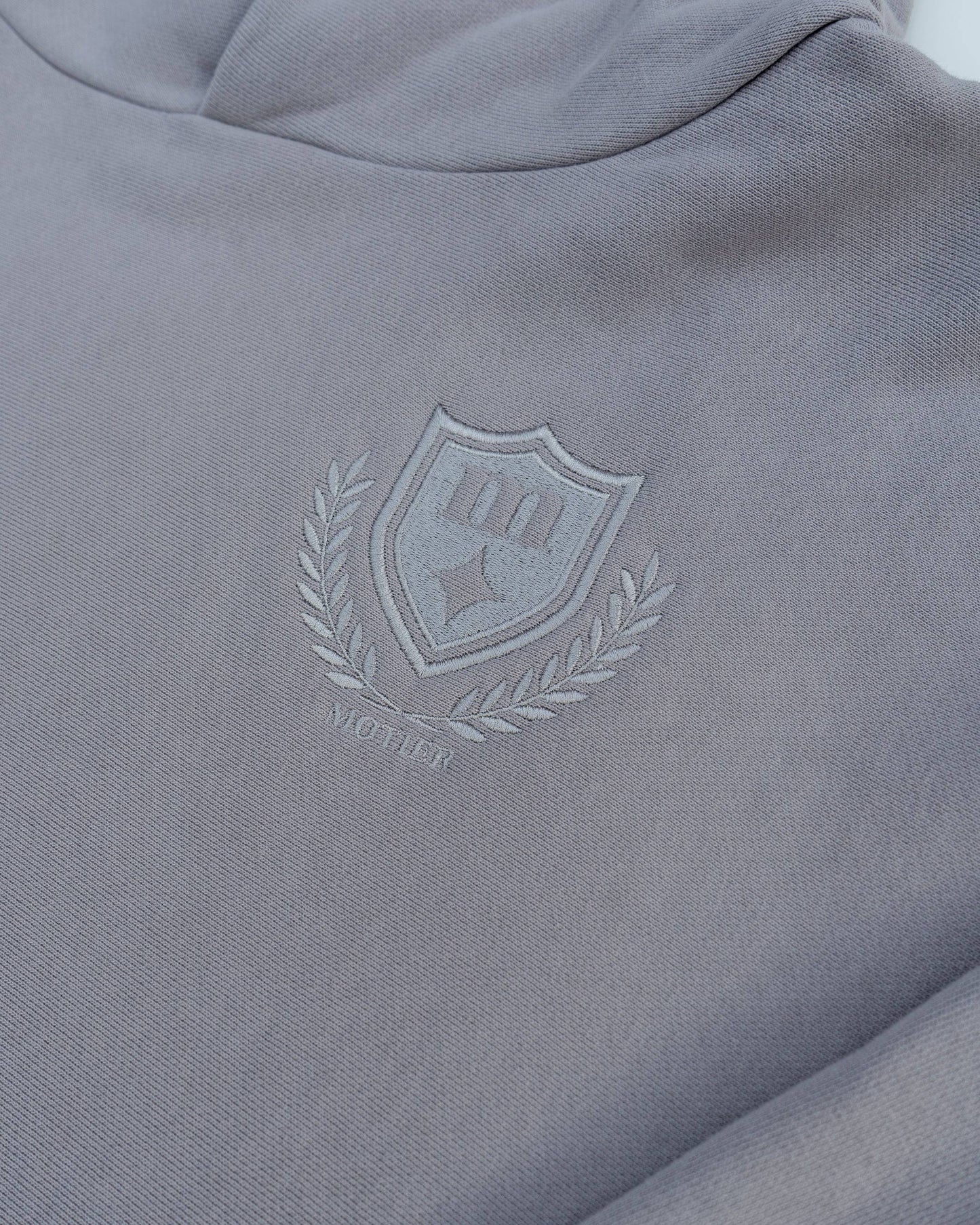 Elegant Crest Luxe Hoodie (Satellite)