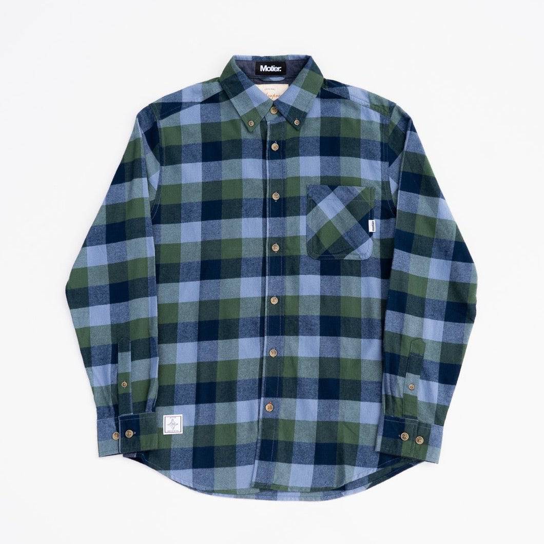 Motier Essential Flannel (Green/Navy)