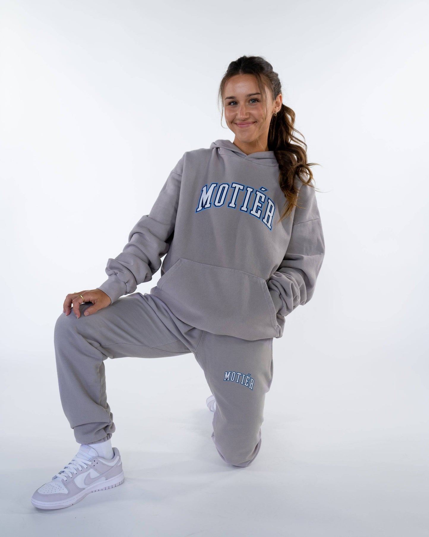 University Logo Luxe Premium Sweatpants (Fossil Grey)