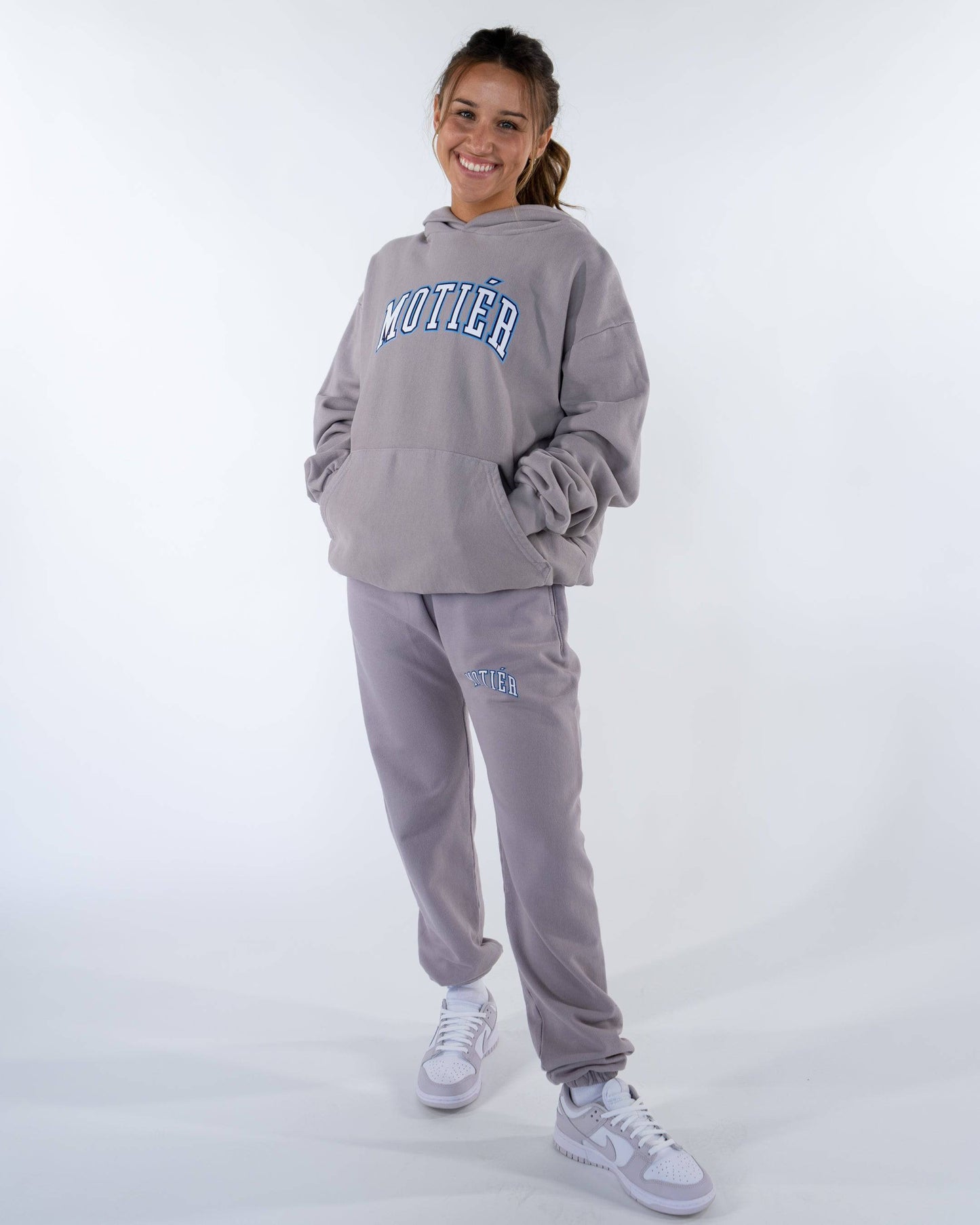 University Logo Luxe Premium Sweatpants (Fossil Grey)