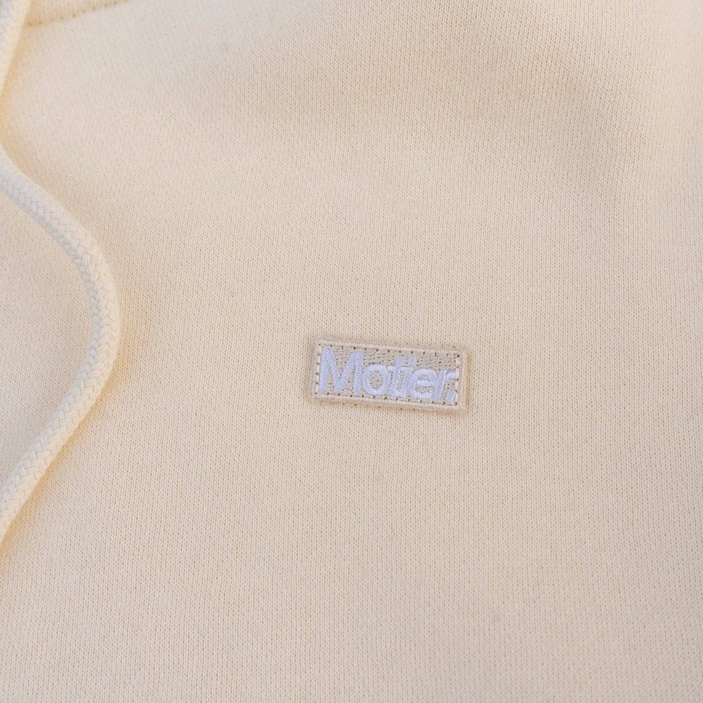 The Frances Full-Zip Hoodie (Cream) - Motier Lafayette