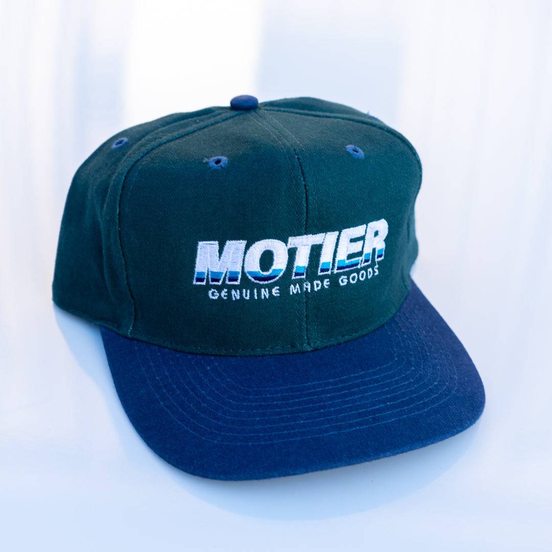 Oblique Two-Tone Strapback (Moss/Navy)