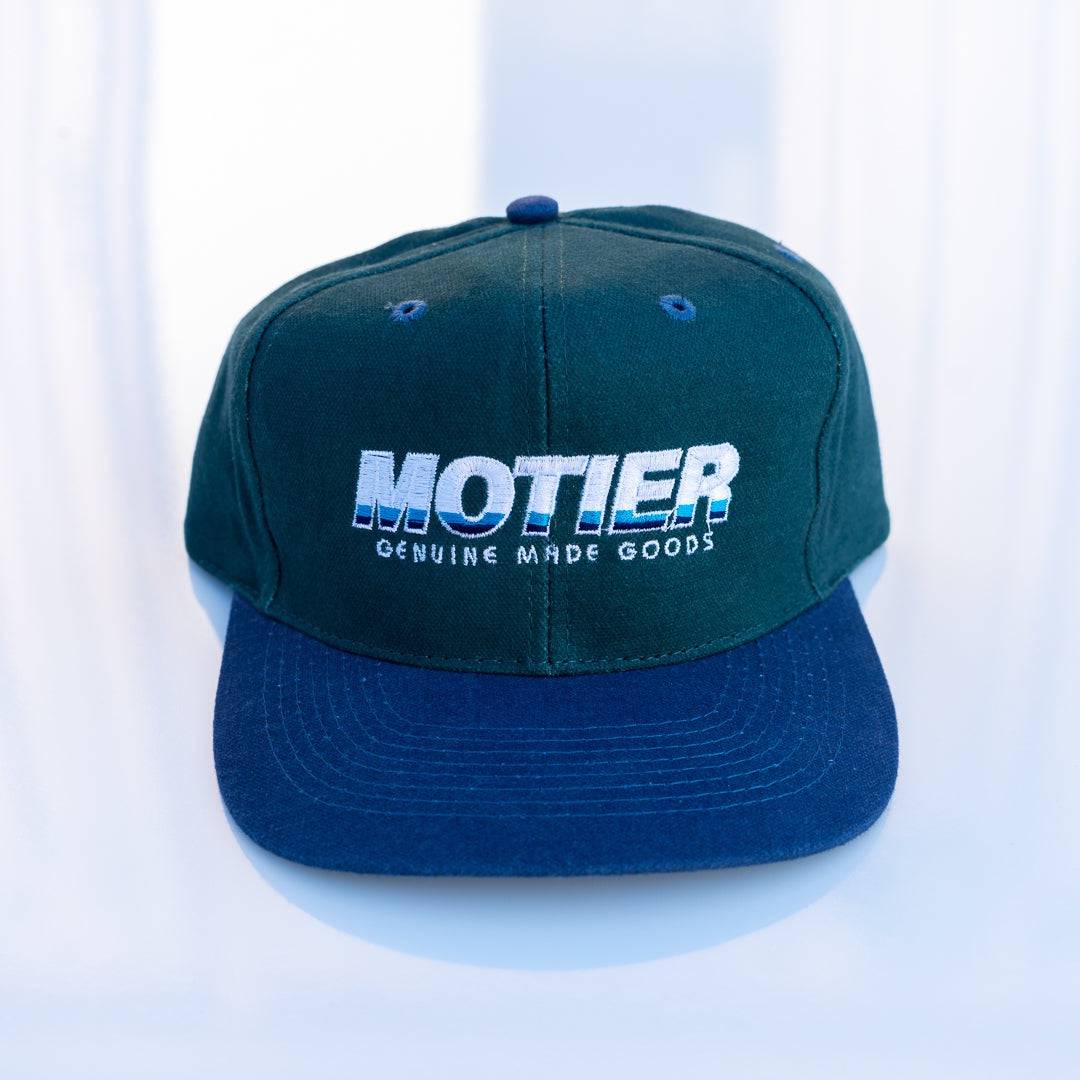 Oblique Two-Tone Strapback (Moss/Navy)