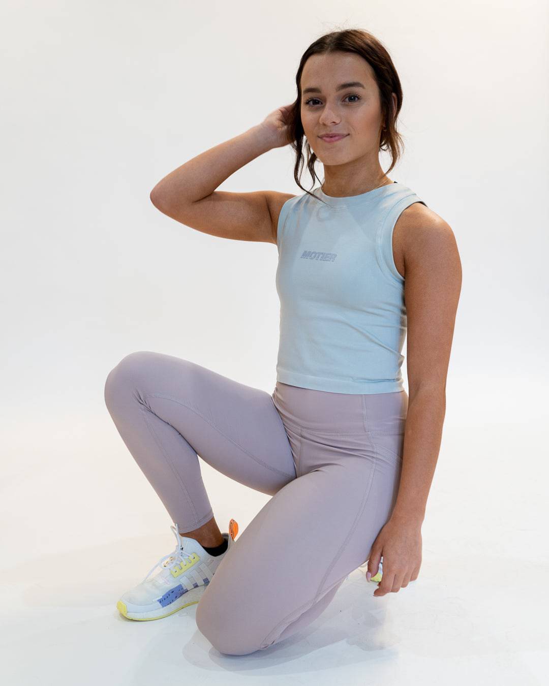 Lycra Blend Highwaist Leggings (Blush)