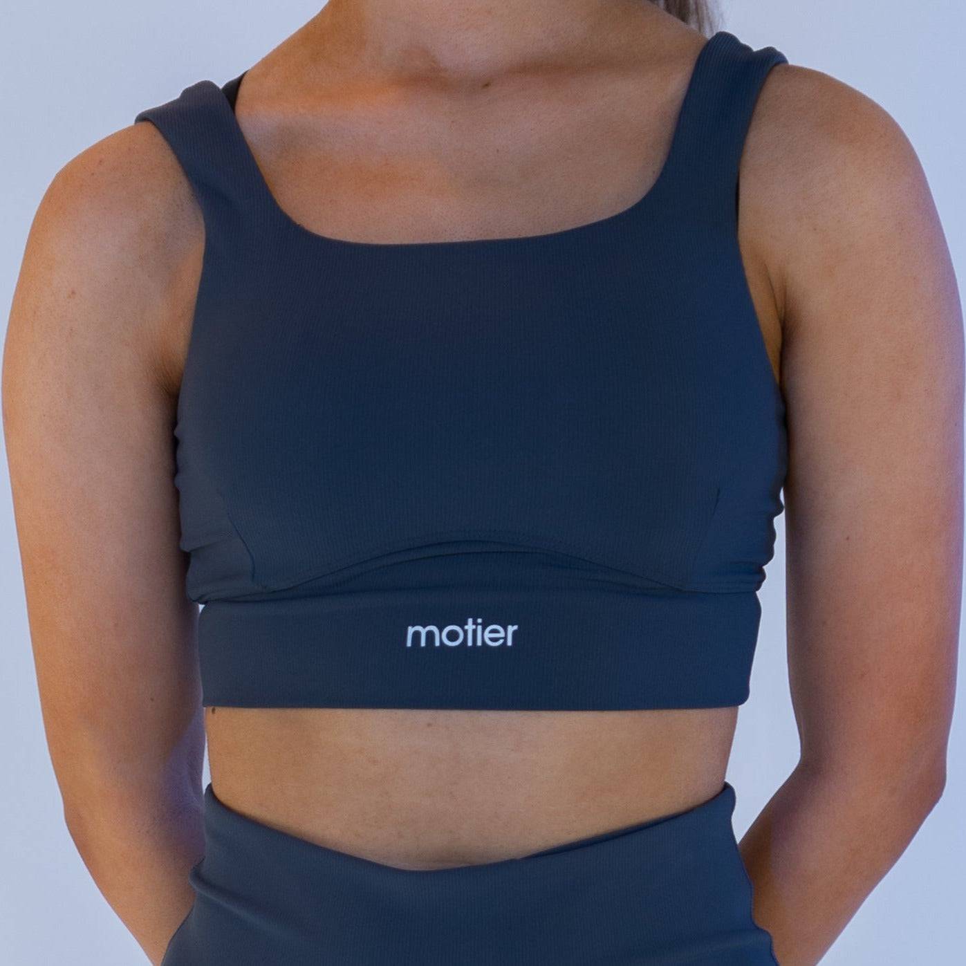 Motier Women Ribbed Racerback Top (Midnight Blue)
