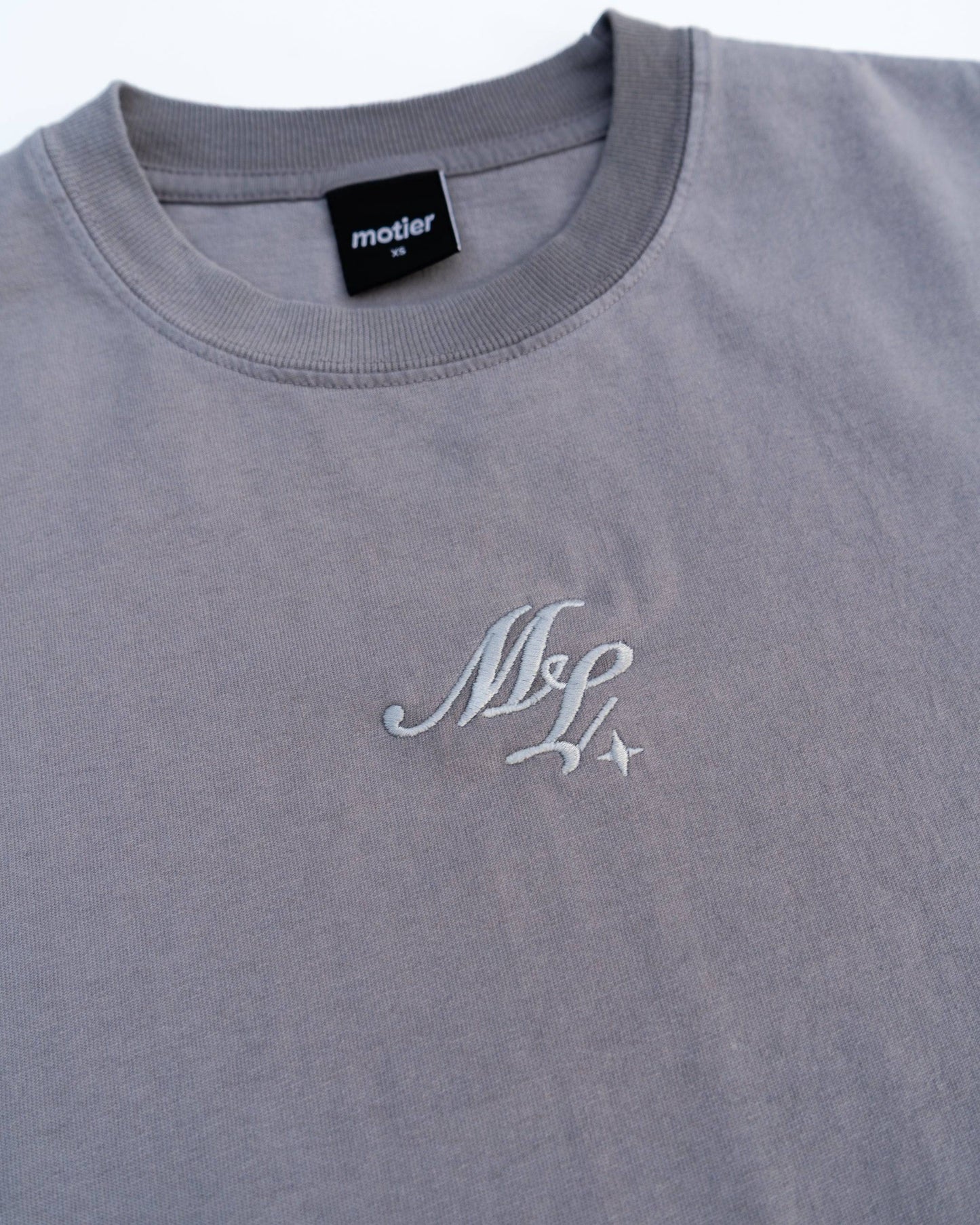 The ML Script Luxe Tee (Night Grey)