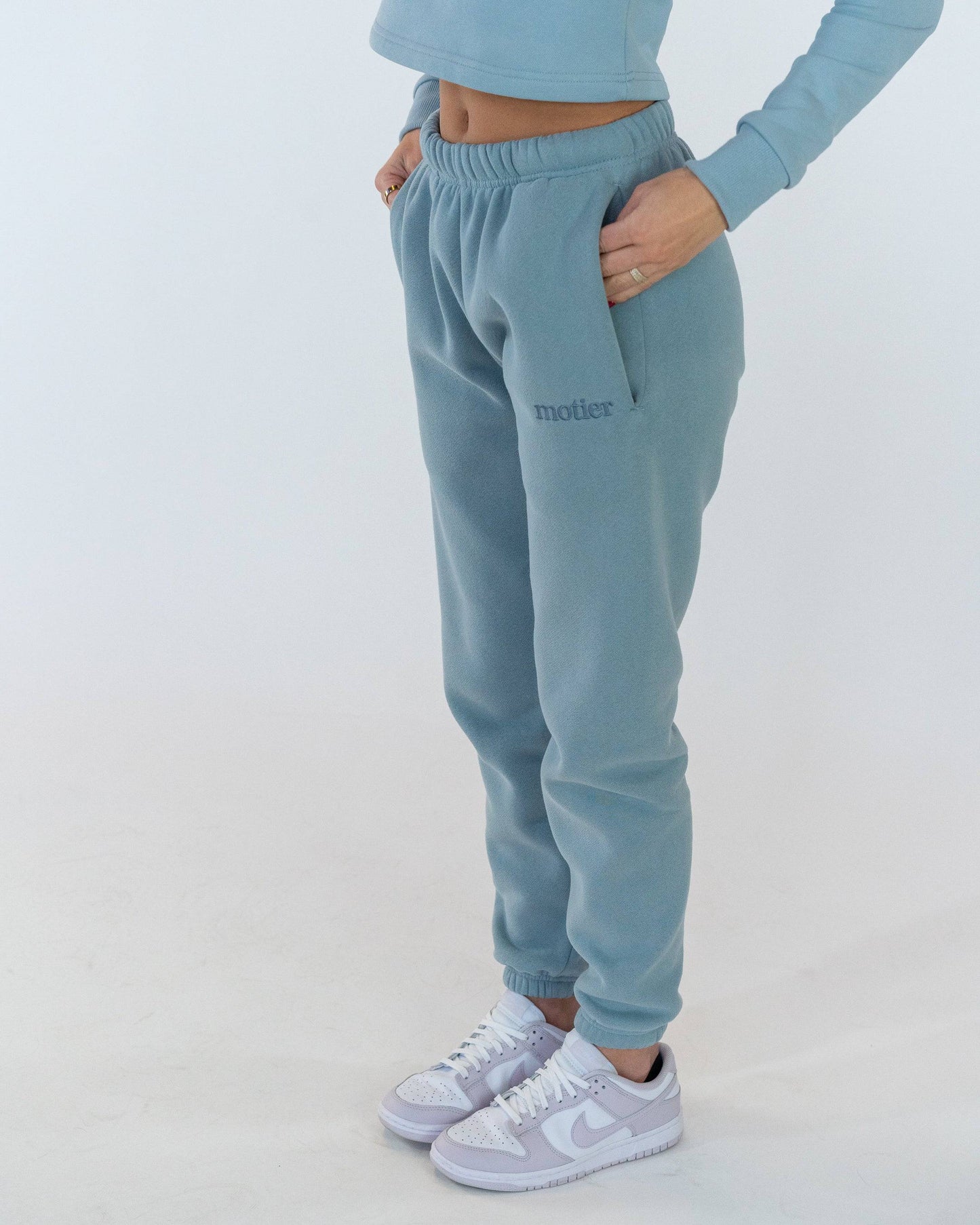 The Naomi Oversized Sweatpants (Sky Blue)