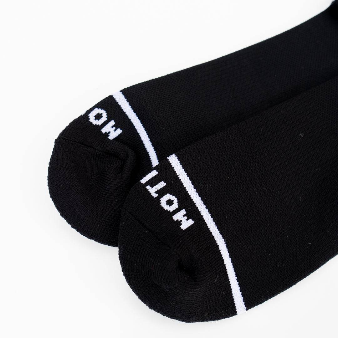 The Everlast Mid-Crew Sock (Black) - Motier Lafayette