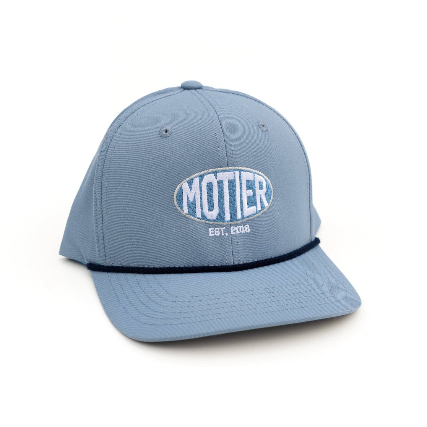 Oval Logo Roped Snapback (Slate Blue)