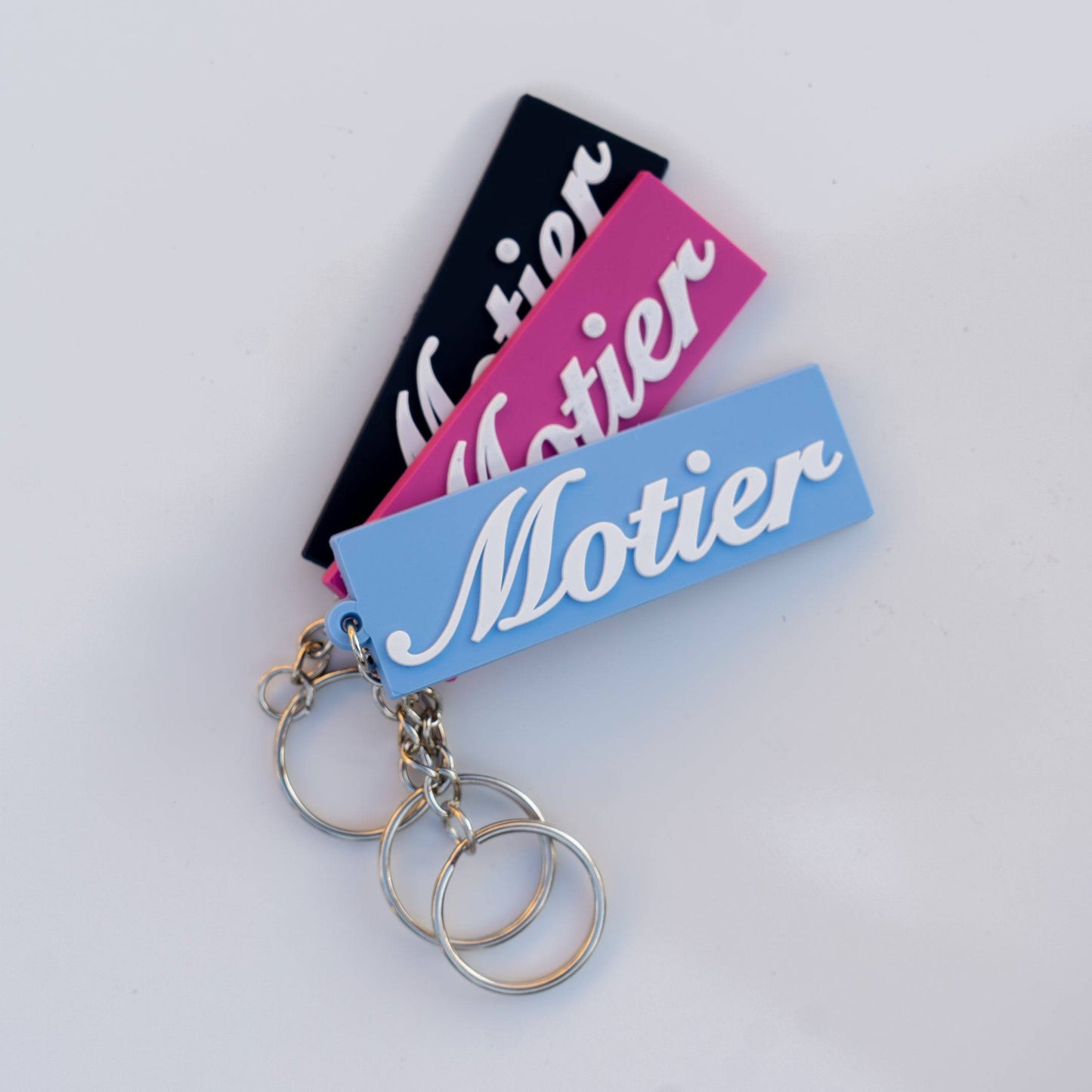 Motier Script Keychain