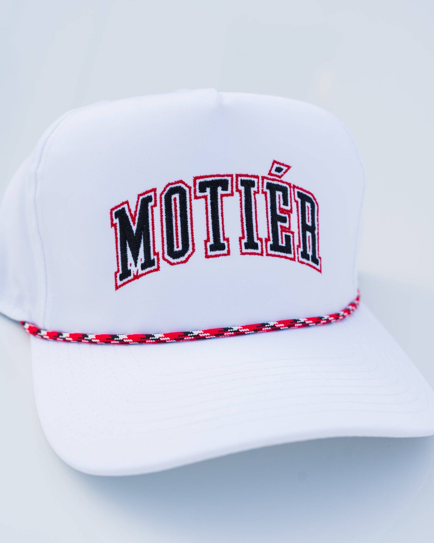 University Rope Snapback (White/Red/Black)