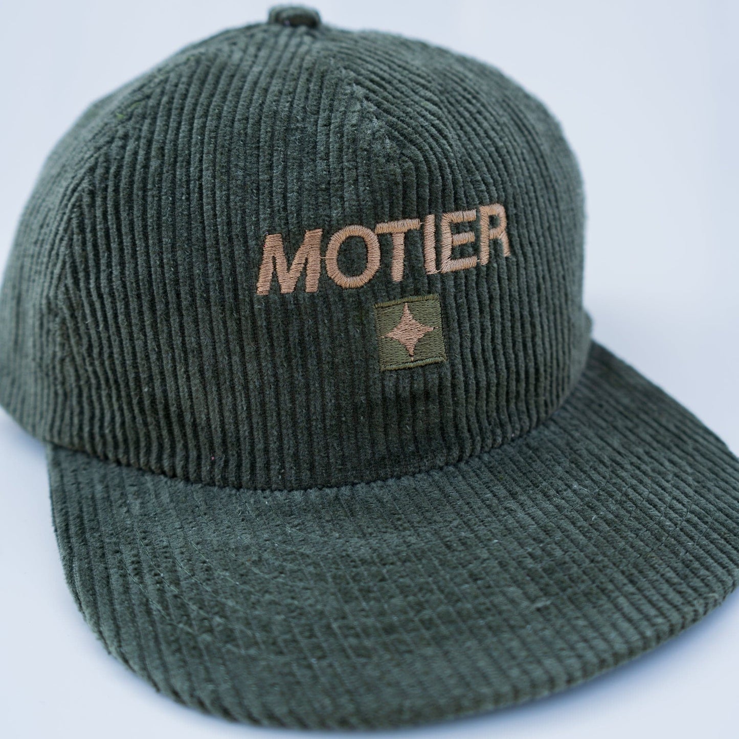 Corduroy Spaced Asteroid Logo Strapback (Cactus)
