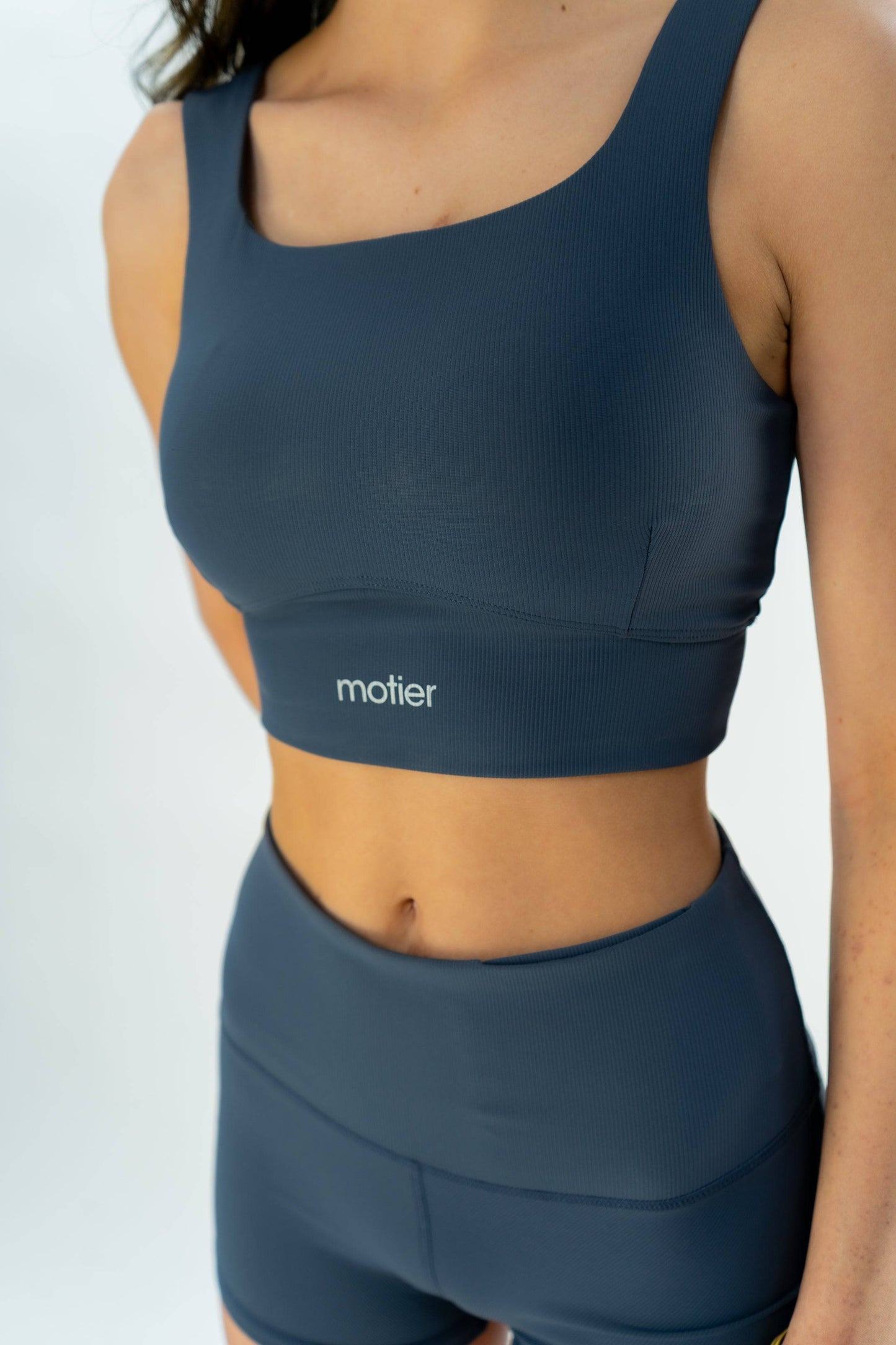 Motier Women Ribbed Racerback Top (Midnight Blue)