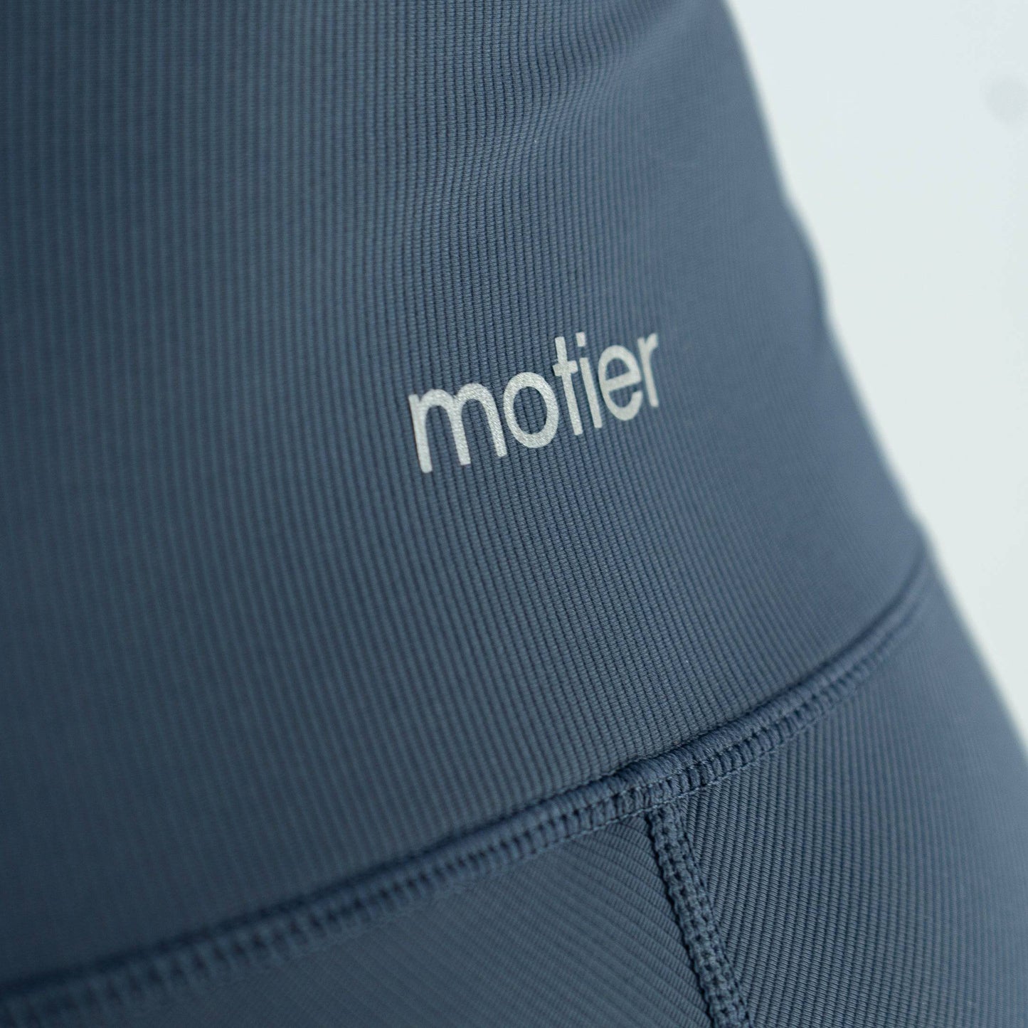 Motier Women Ribbed Biker Shorts (Midnight Blue)