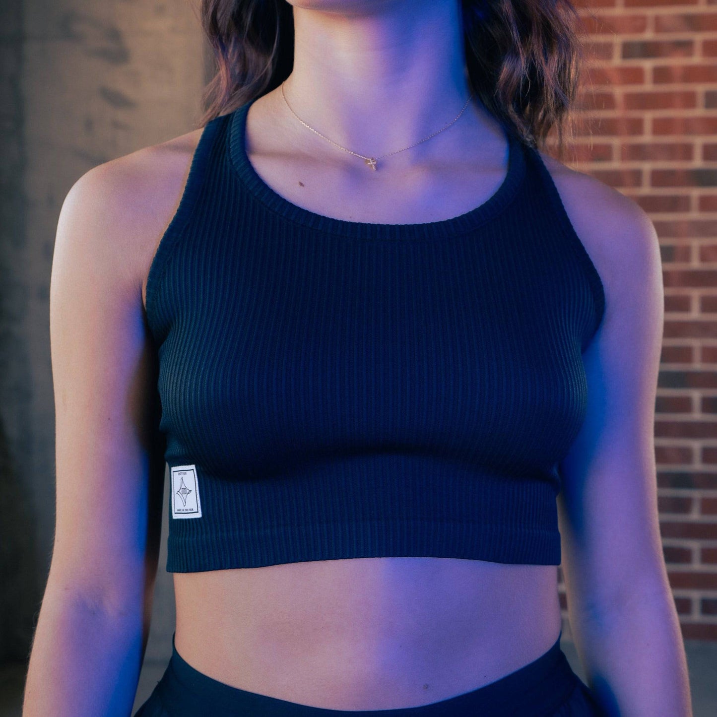 Ribbed Over-Dyed Tank (Black)