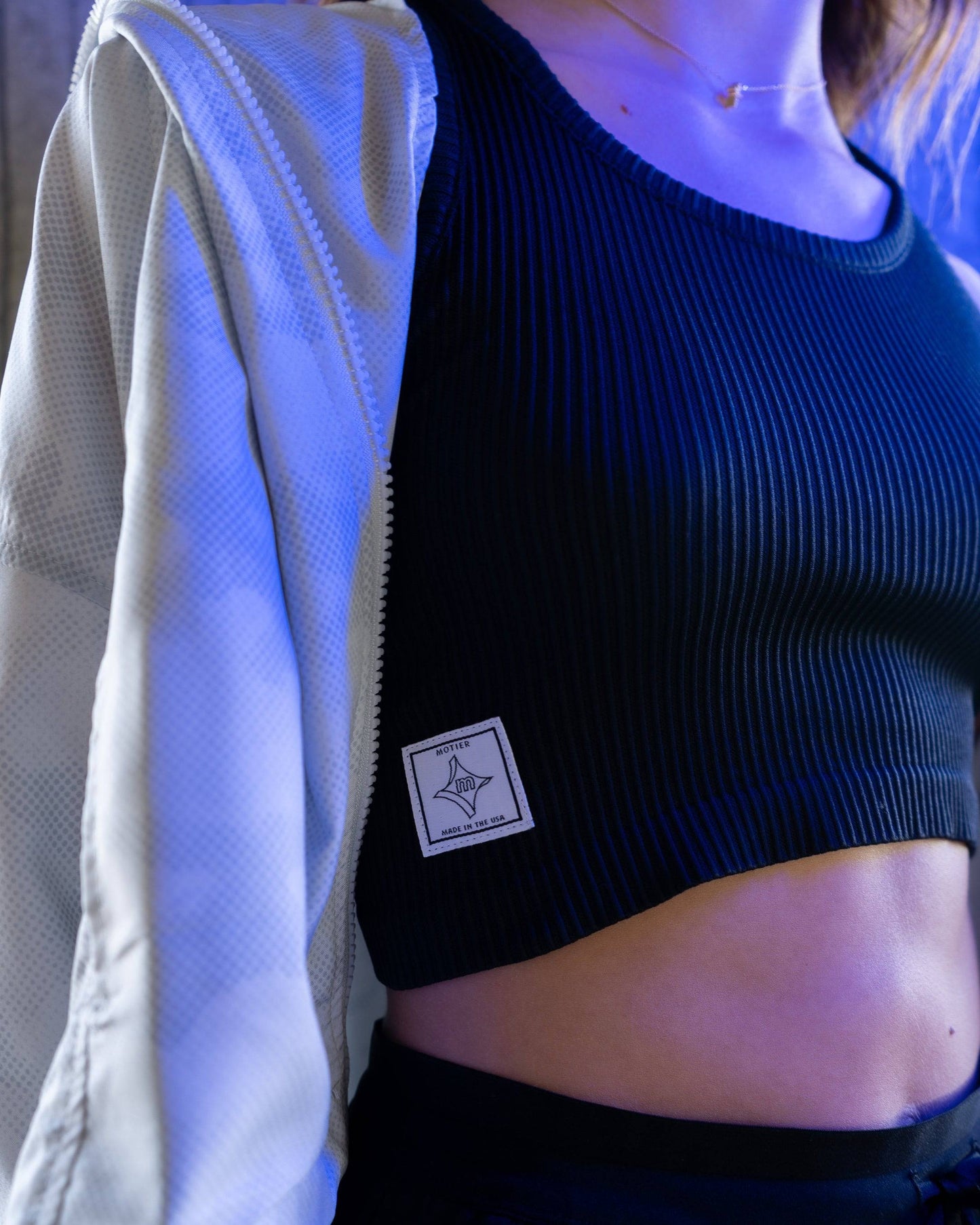 Ribbed Over-Dyed Tank (Black)