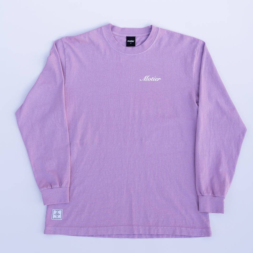 Script L/S Luxe Tee (Mauve)