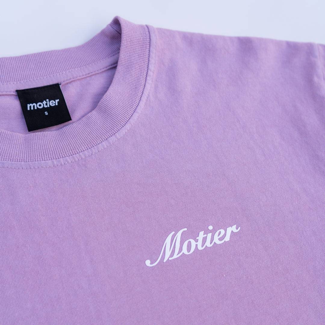 Script L/S Luxe Tee (Mauve)