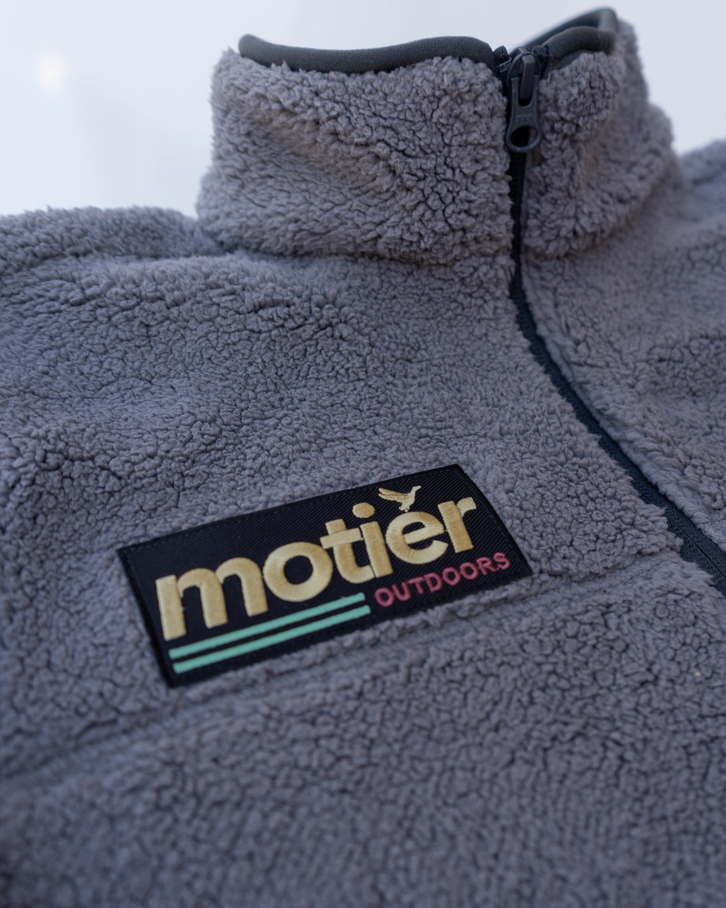 Motier Outdoors Sherpa Full-Zip Fleece Jacket (Gunmetal)
