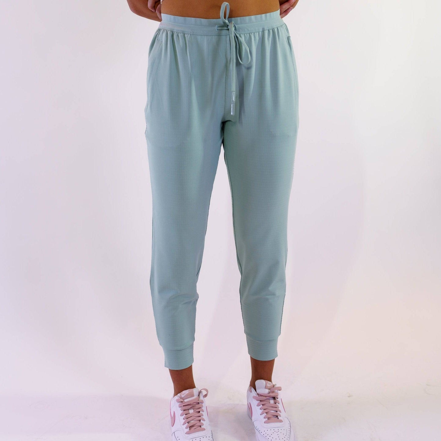 Textured Knit Active Joggers (Grey)