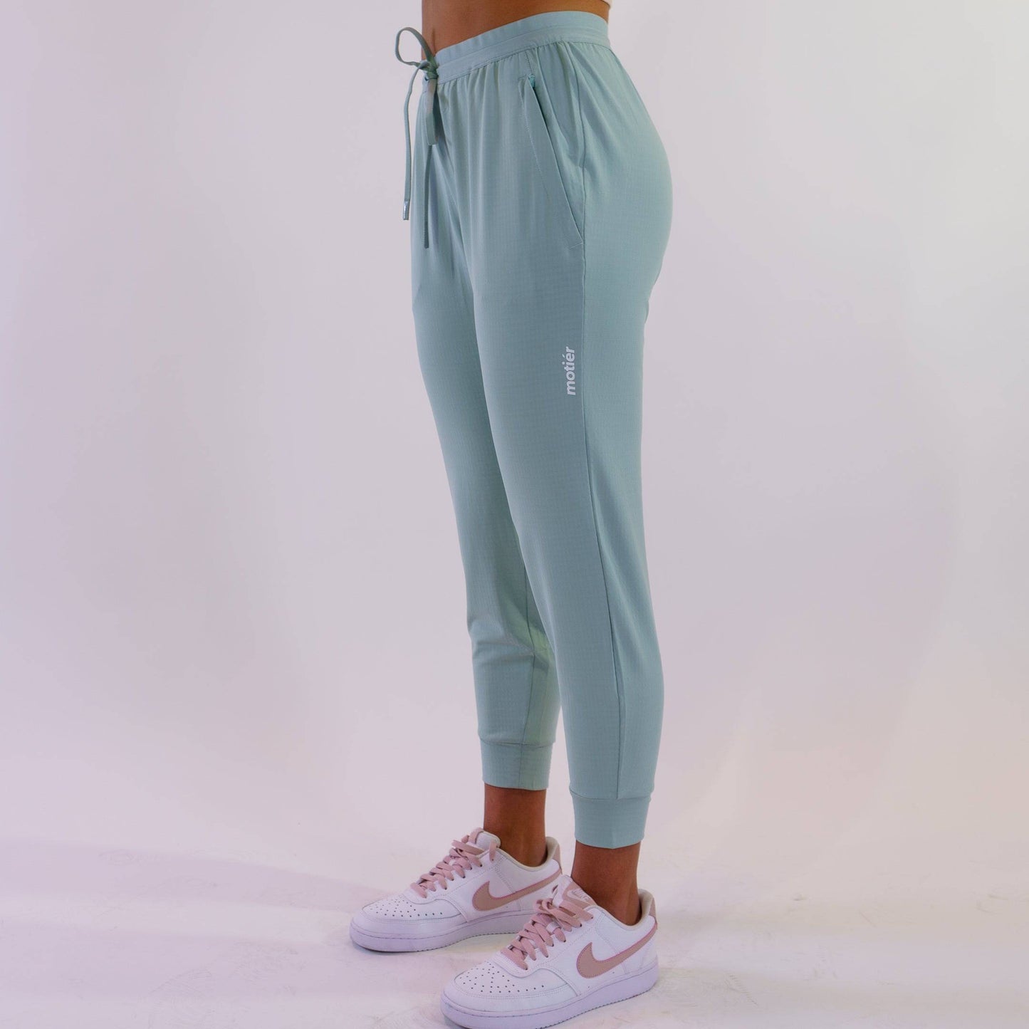 Textured Knit Active Joggers (Grey)