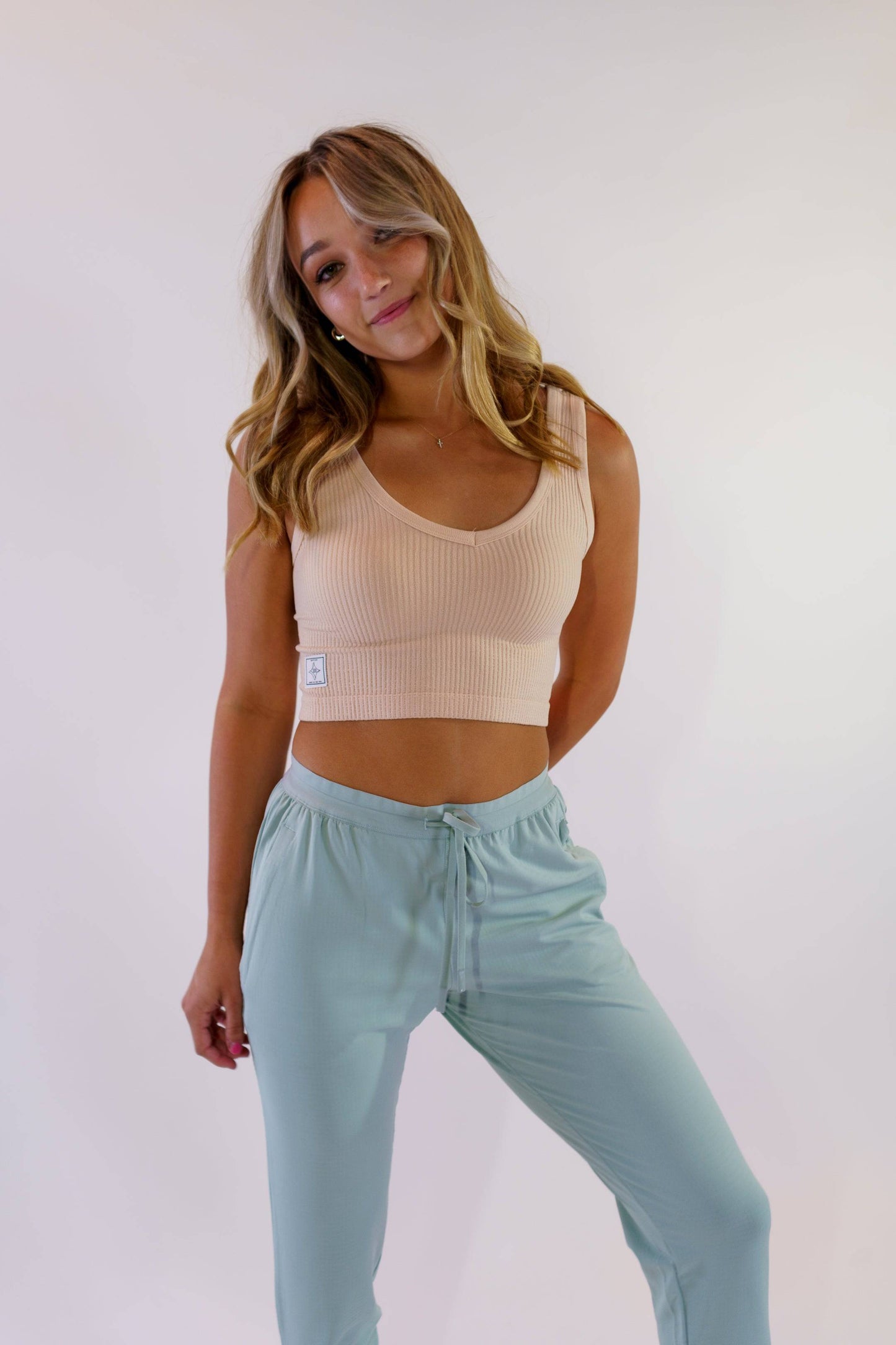 Textured Knit Active Joggers (Grey)