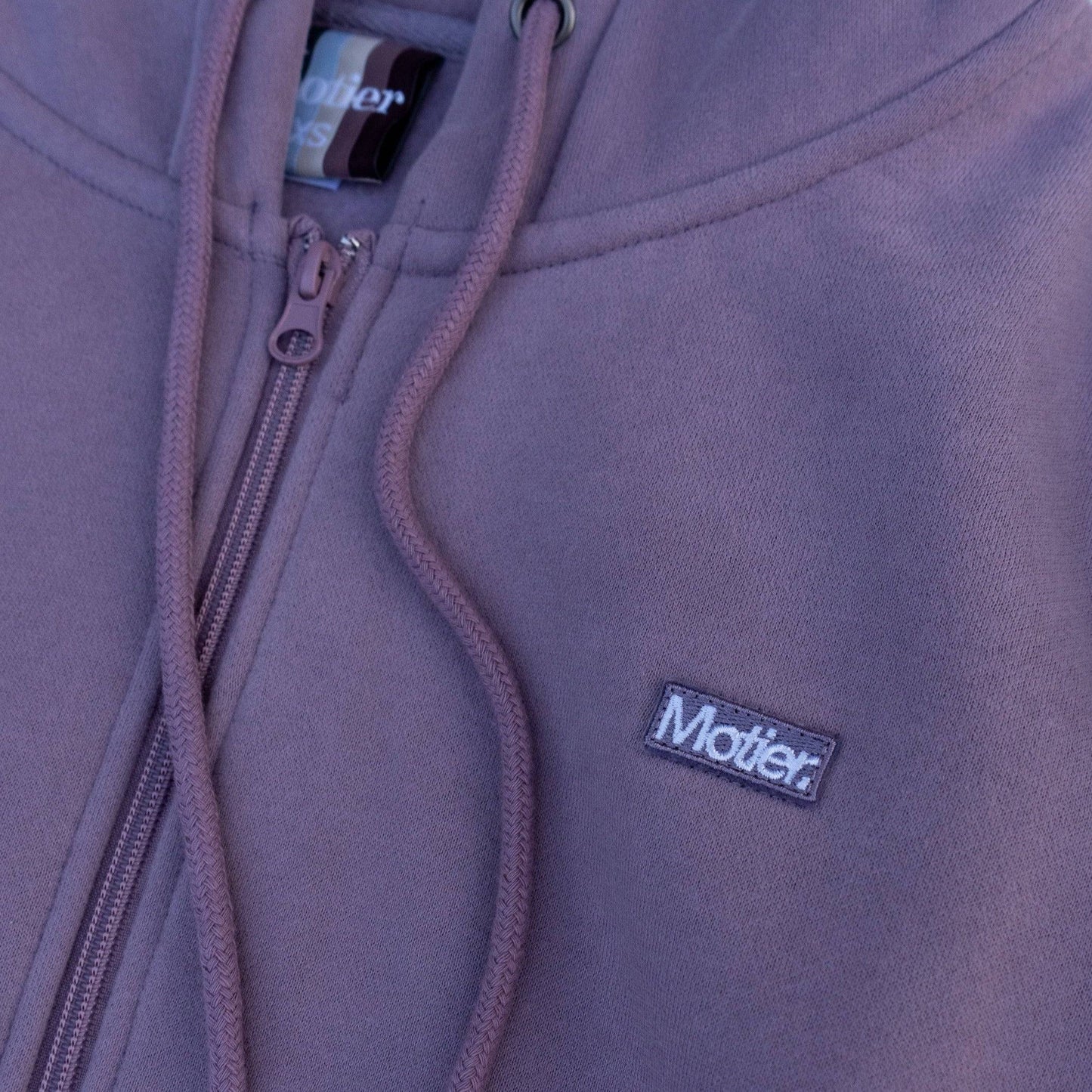 The Frances Full-Zip Hoodie (Plum Wine) - Motier Lafayette