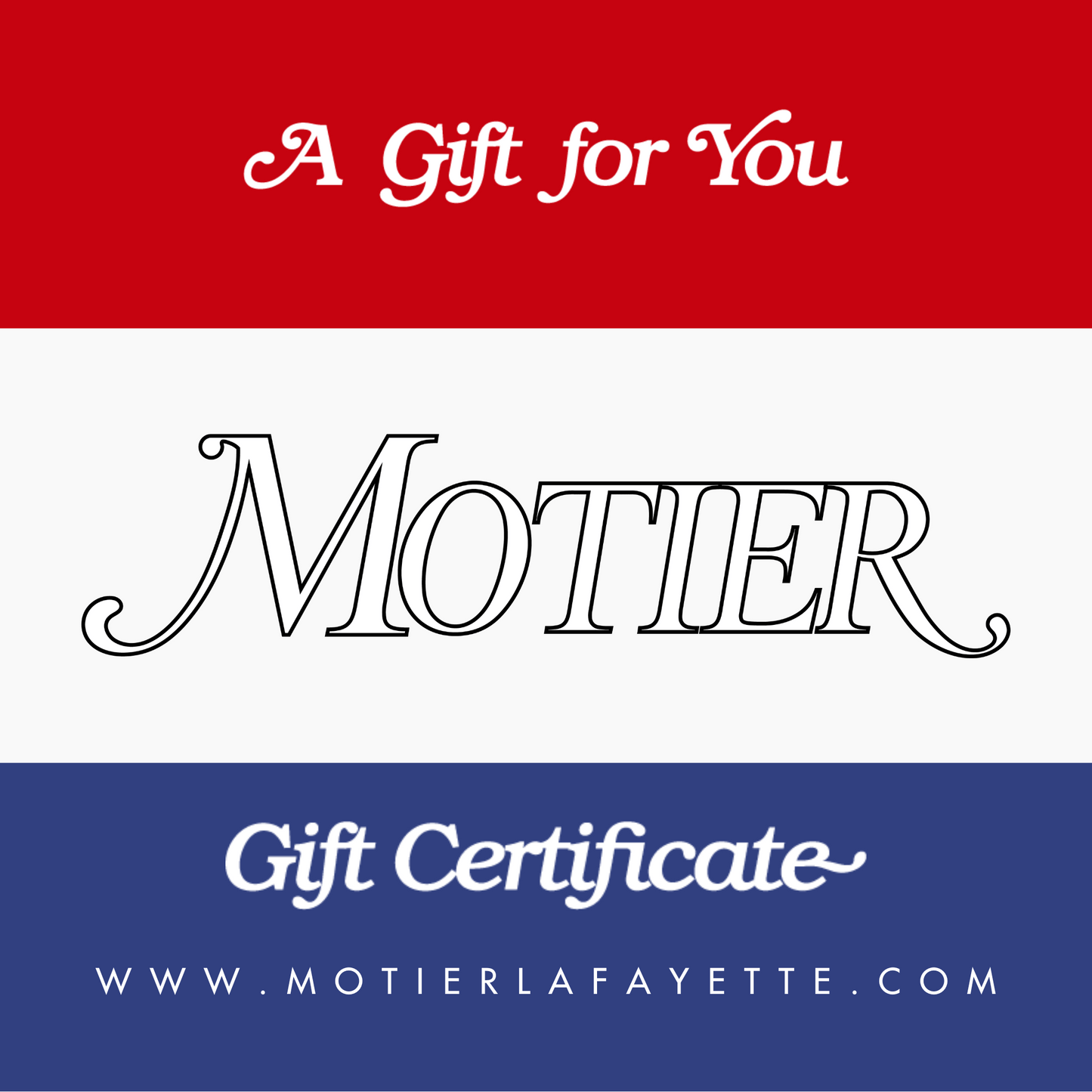 Motier Gift Card - Motier Lafayette 