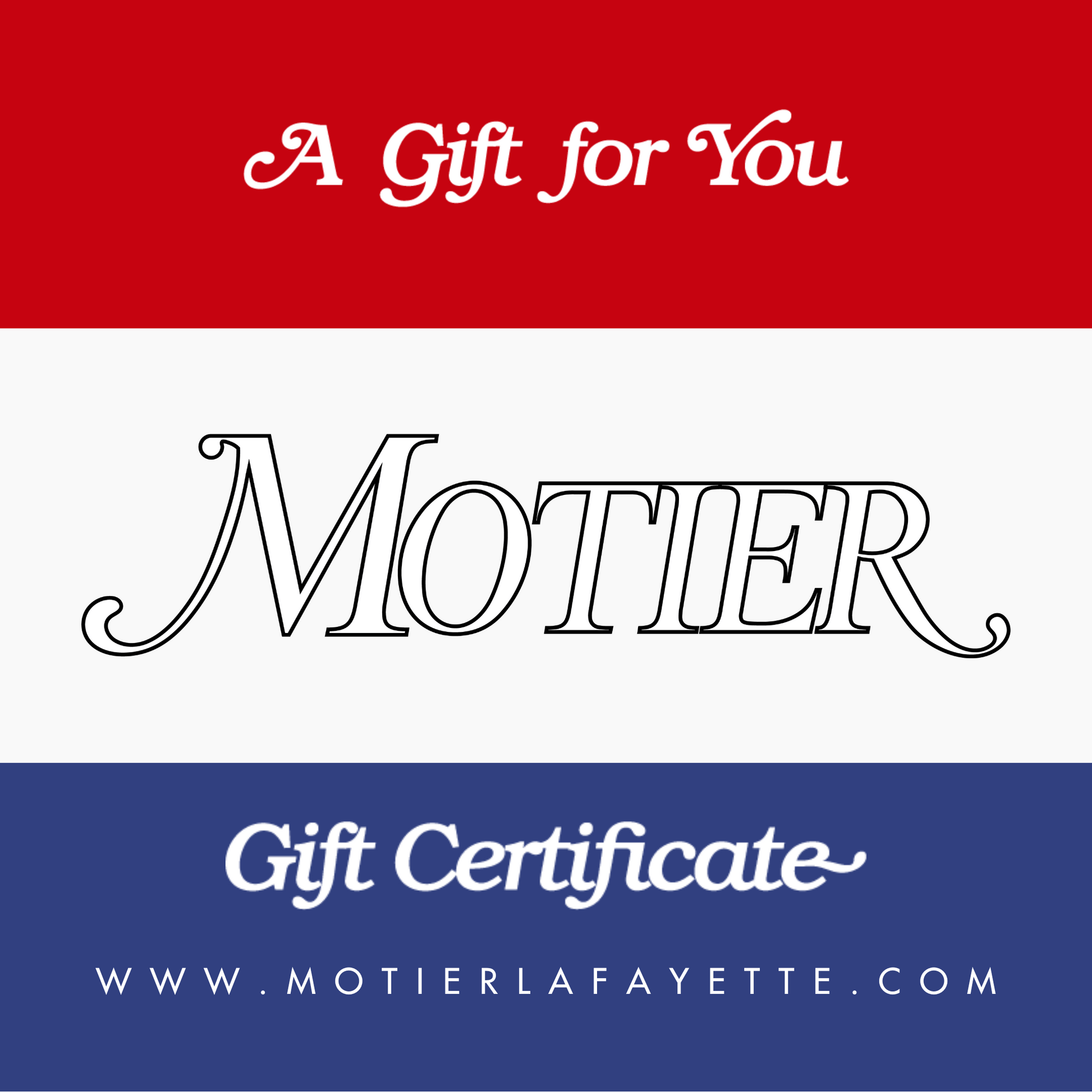 Motier Gift Card - Motier Lafayette 